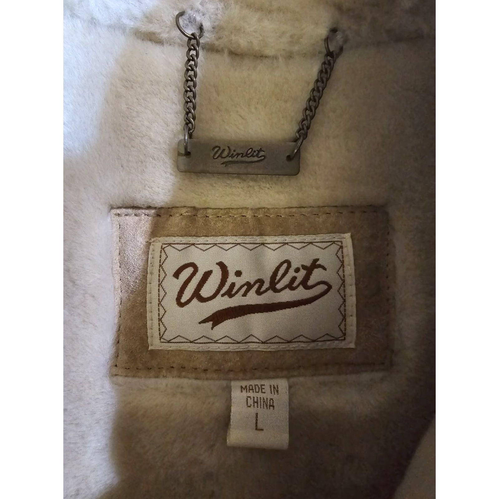 Vintage VINTAGE Winlit Beige Leather/Suede Faux Fur Full Zip Coat Jacket Womens Sz Large Leather/Suede Faux Fur Full Zip Coat Jacket Beige 90s Womens Size L / US 10 / IT 46 - 4 Thumbnail