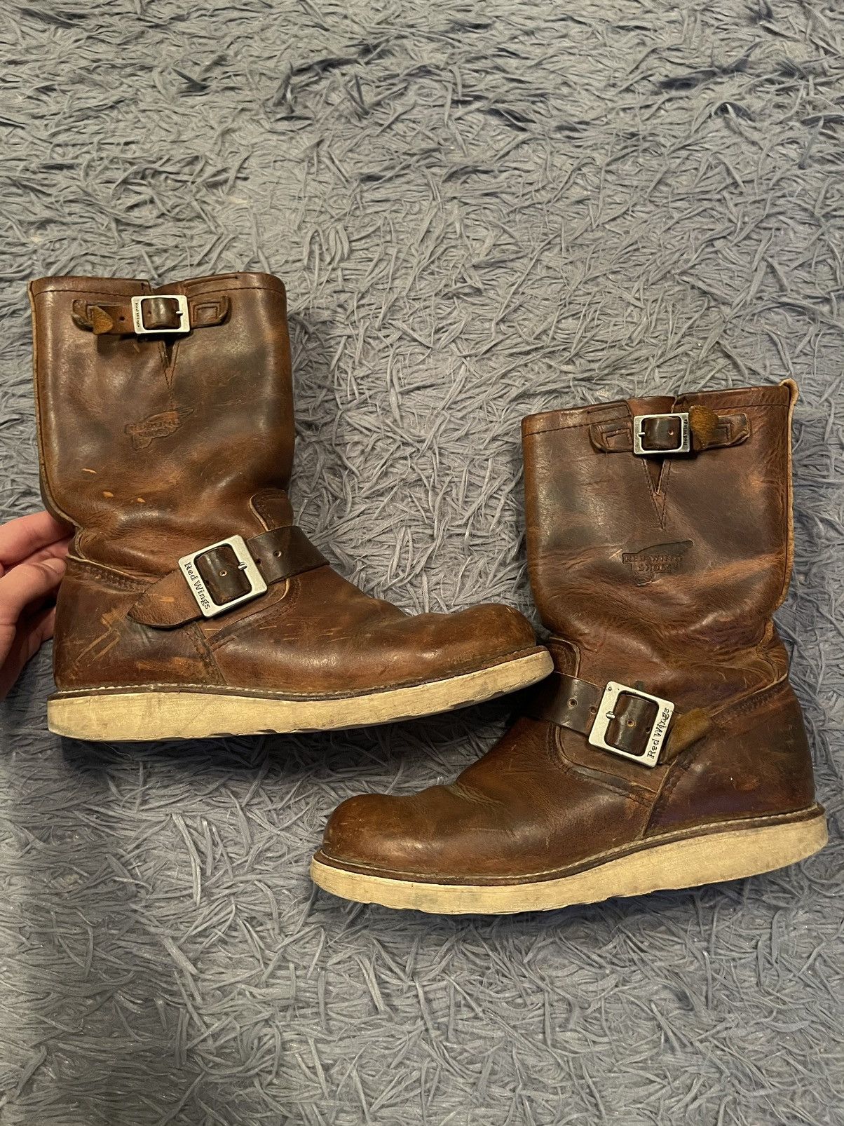 Red Wing 00s vintage real leather engineer boots 2971