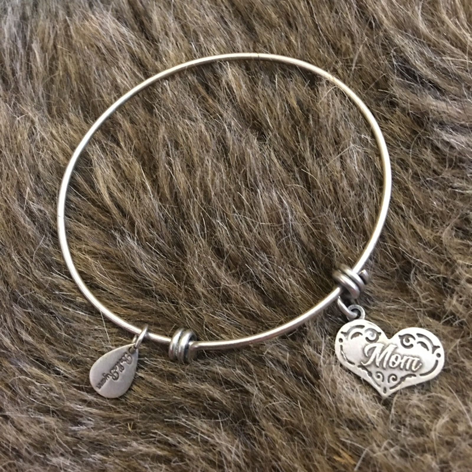 Jewelry Bella Ryann silver tone “Mom” adjustable bangle Size ONE SIZE - 6 Thumbnail