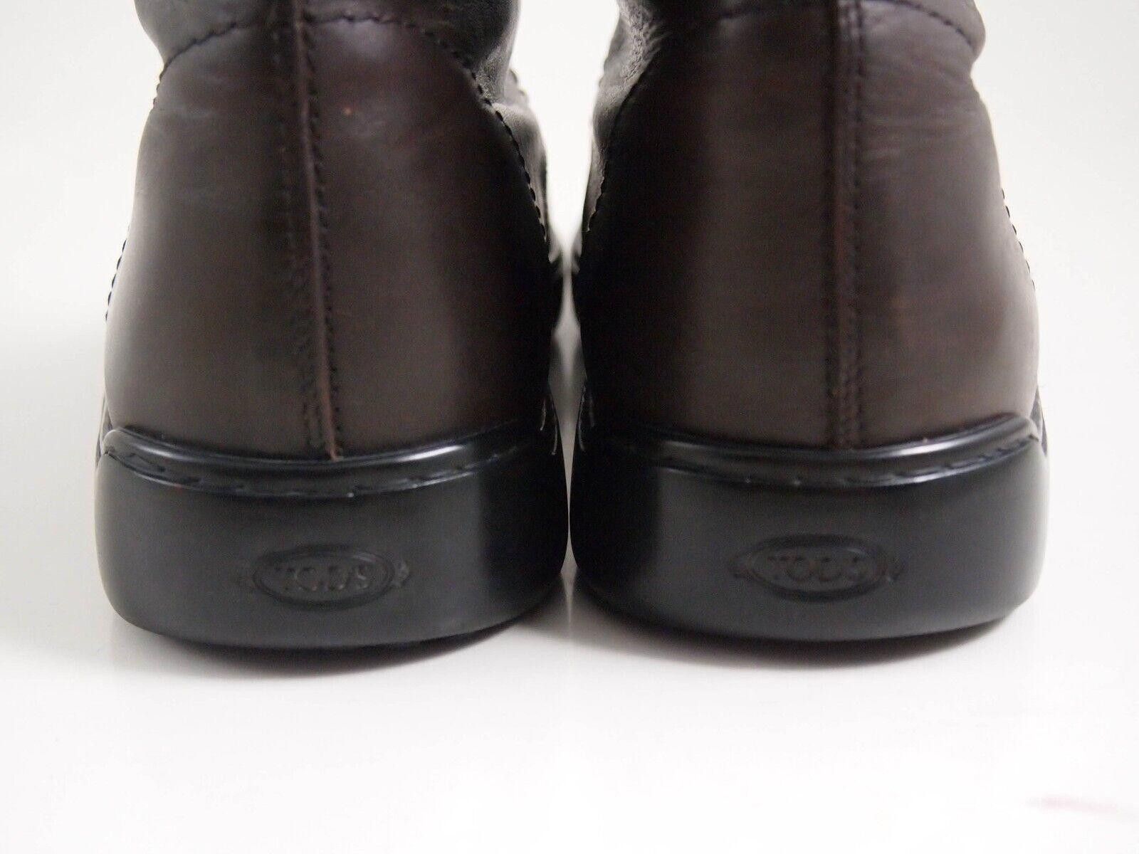 Tod's Tods Combat Boots Mid Calf Brown LeatherUS 7 EU 40 $620 Size US 7 / EU 40 - 6 Thumbnail