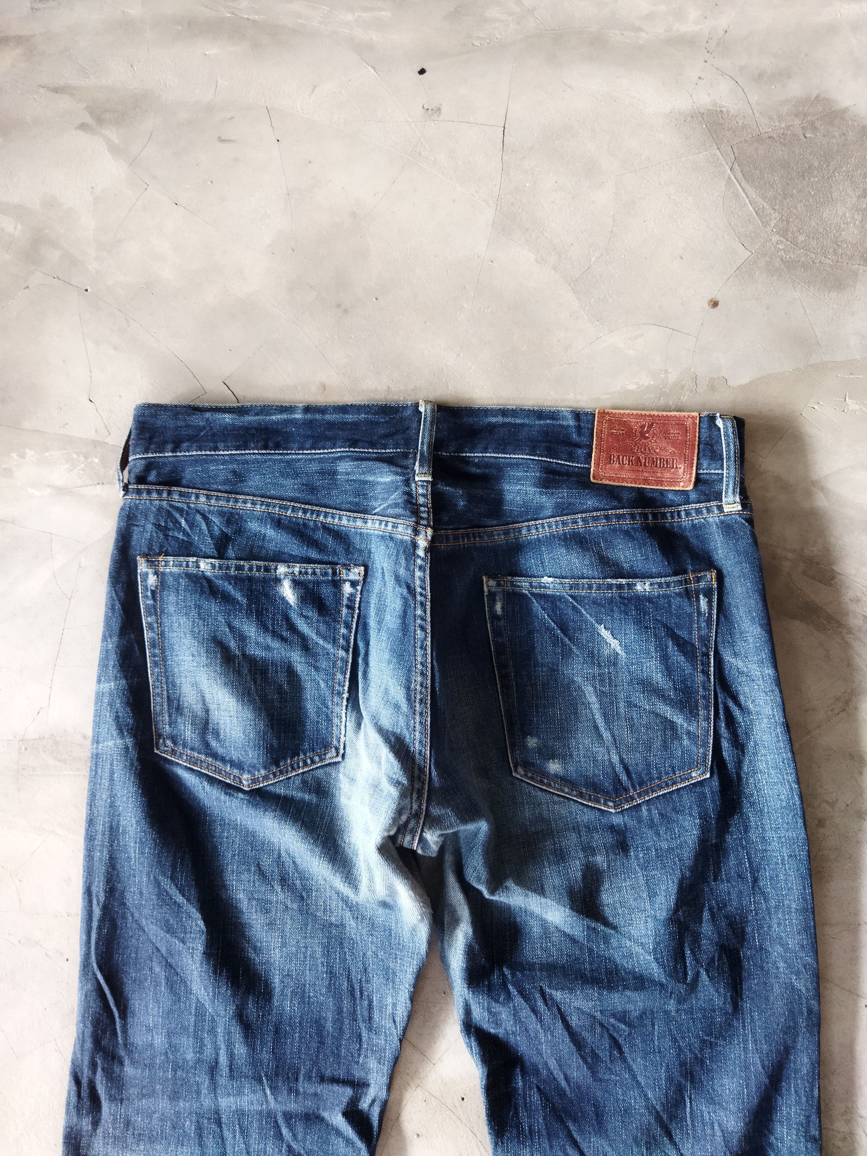 Vintage VINTAGE BACK NUMBER DISTRESSED BLUE JEANS PANTS Size US 36 / EU 52 - 8 Thumbnail