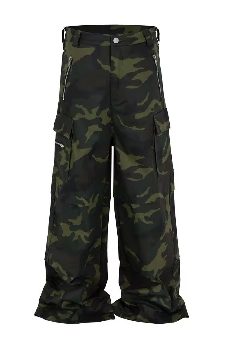 Japanese Brand × Jean Camouflage Wide Leg Cargo Pant Size US 34 / EU 50 - 1 Thumbnail