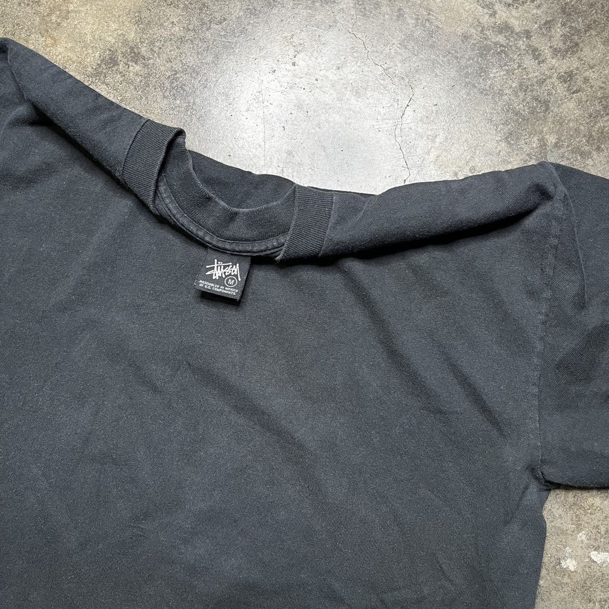 Vintage vintage stussy blank black tshirt Size US M / EU 48-50 / 2 - 2 Thumbnail