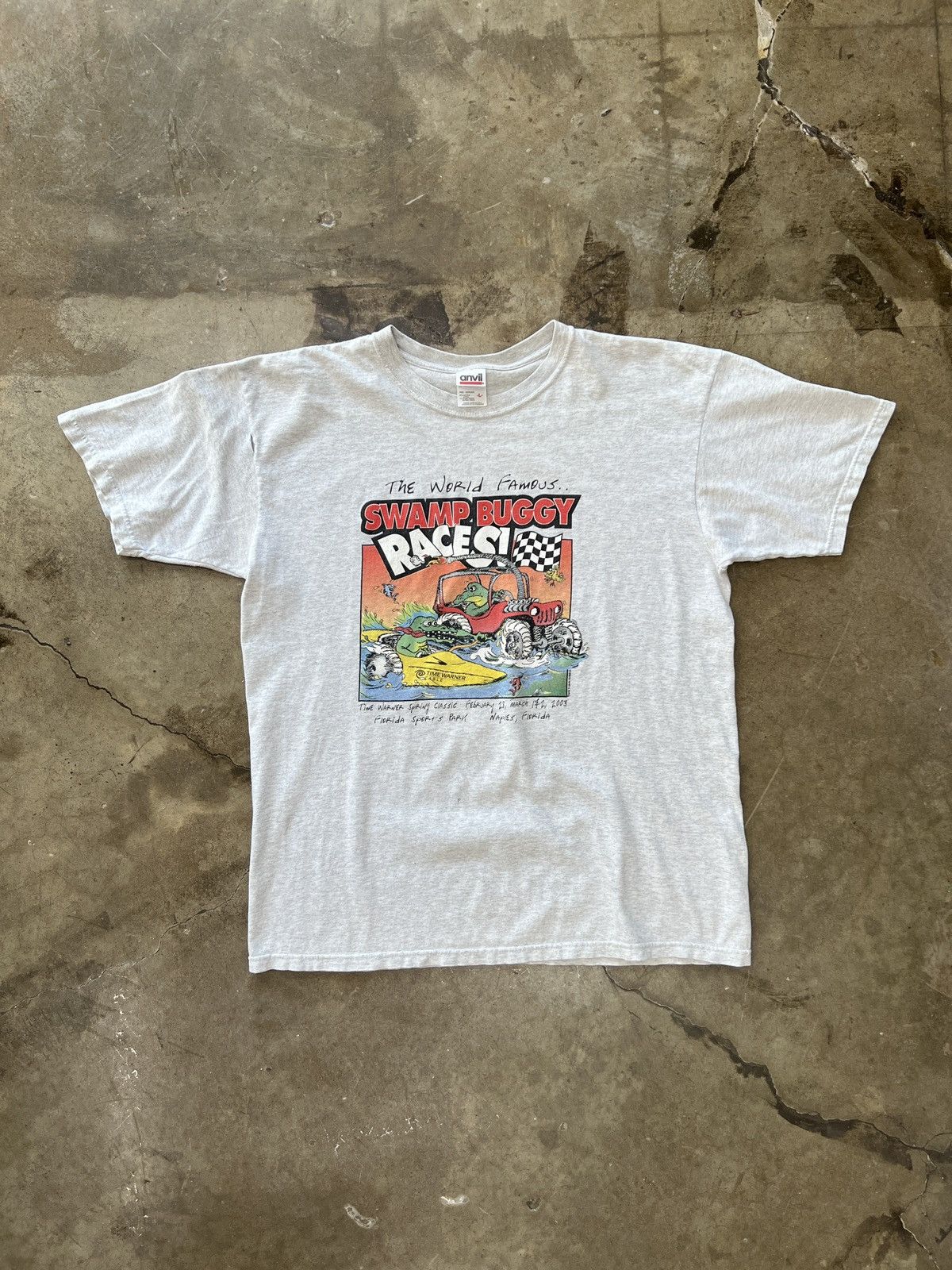 NASCAR × Vintage Vintage 2003 Swamp Buggy Races Racing Tee Large Size US L / EU 52-54 / 3 - 2 Thumbnail