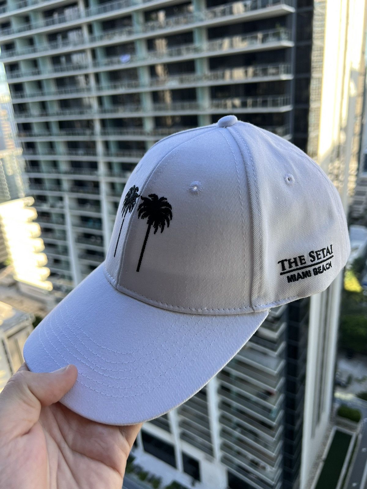 Streetwear Setai Miami hotel palm logo hat | Grailed
