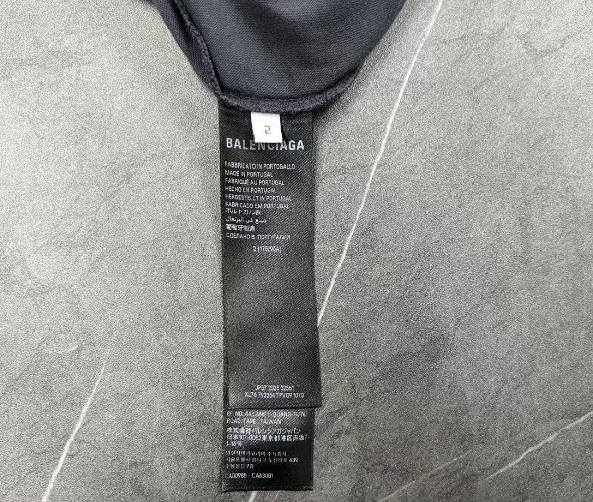 Balenciaga Balenciaga 24FW made old and heavily racing short sleeved Size US M / EU 48-50 / 2 - 6 Thumbnail
