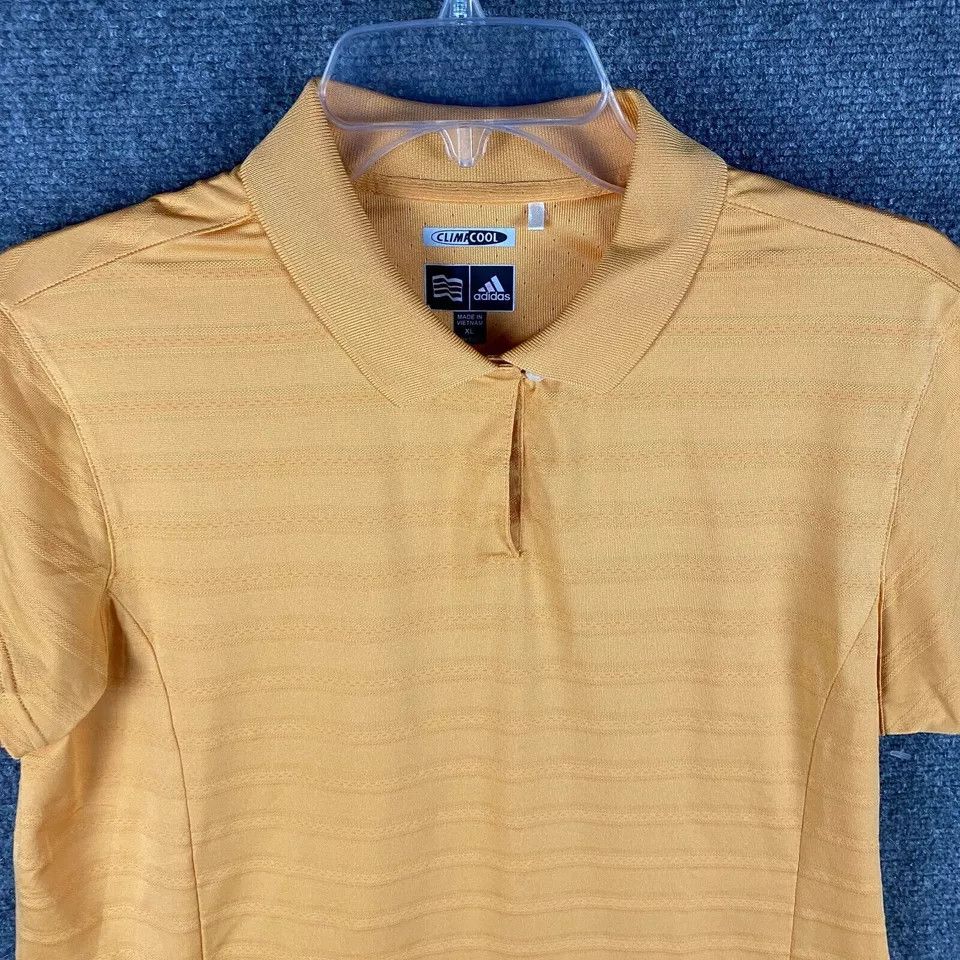 Adidas Adidas Golf Polo Shirt Women's XL Climacool Orange Polyester Size XL / US 12-14 / IT 48-50 - 2 Thumbnail