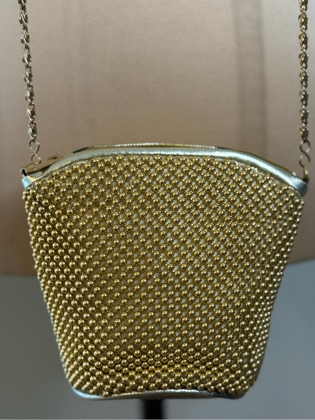 Other Gold beaded formal mini shoulder bag special occasions FLAW Size ONE SIZE - 2 Thumbnail