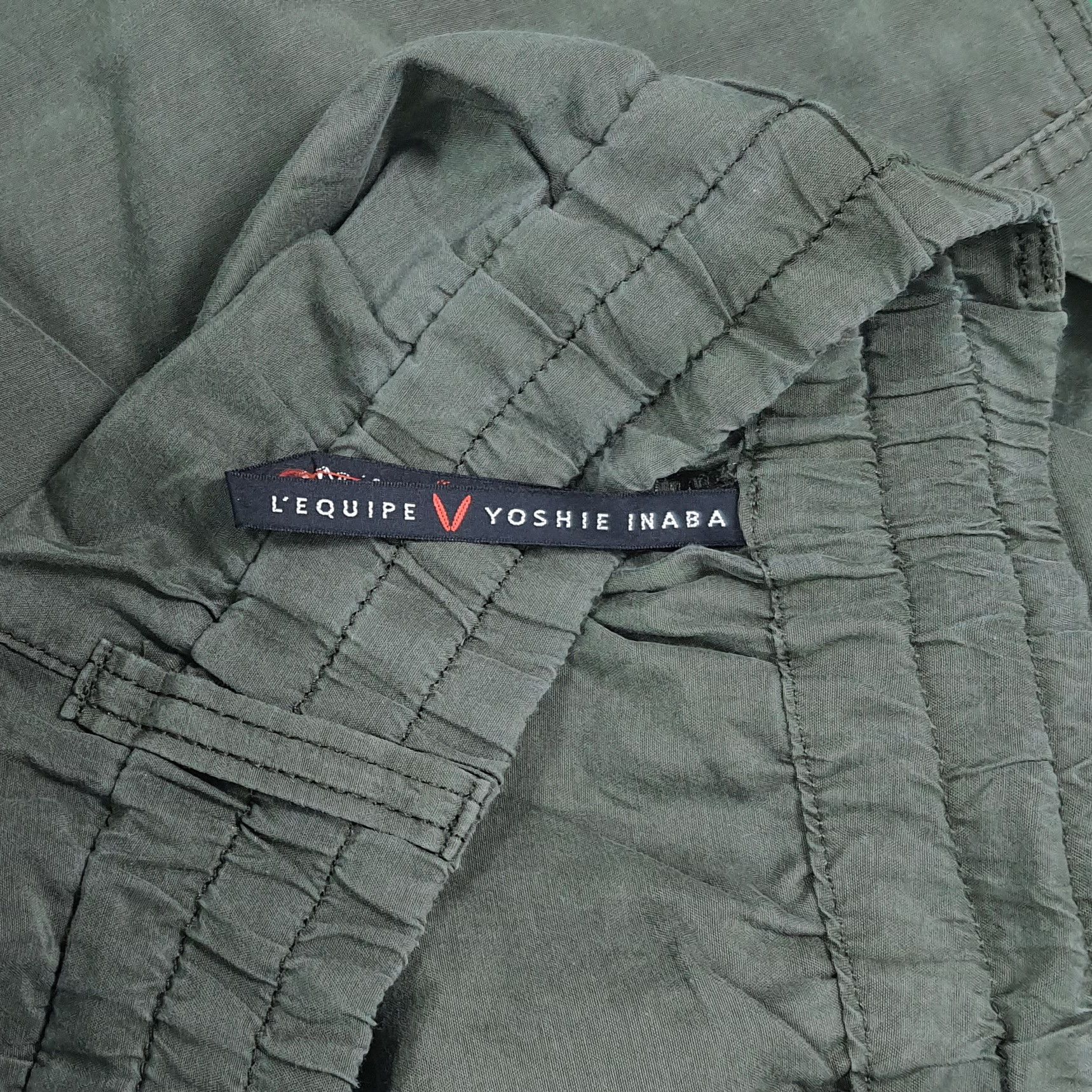 yoshie inaba Vintage Yoshie Inaba L'EQUIPE Silk Blend Cargo Pants C297N26 Size US 34 / EU 50 - 5 Thumbnail