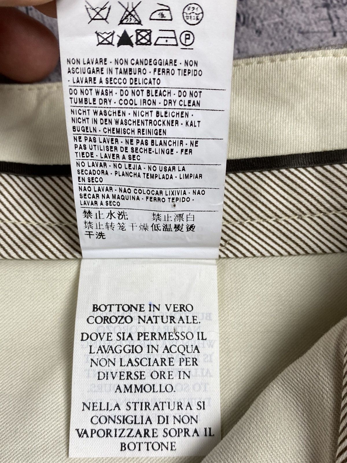 Moncler × Vintage Vintage Moncler Luxury Designer Wool Chino Pants Size 26" / US 2 / IT 38 - 13 Thumbnail