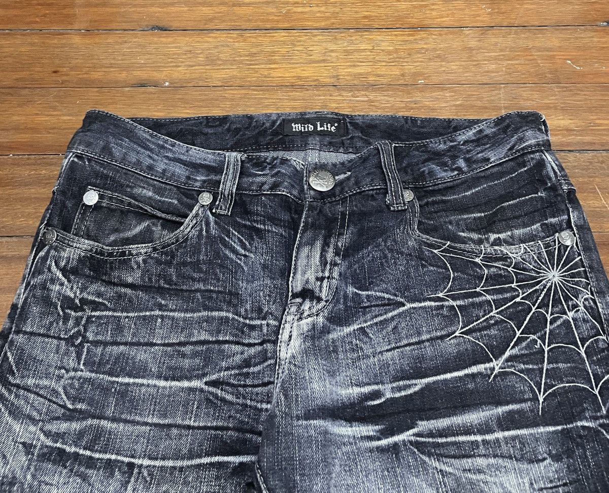 Vintage Rare Design Vintage Mild Life Distressed Flared Jeans 1990s Size US 35 - 3 Thumbnail