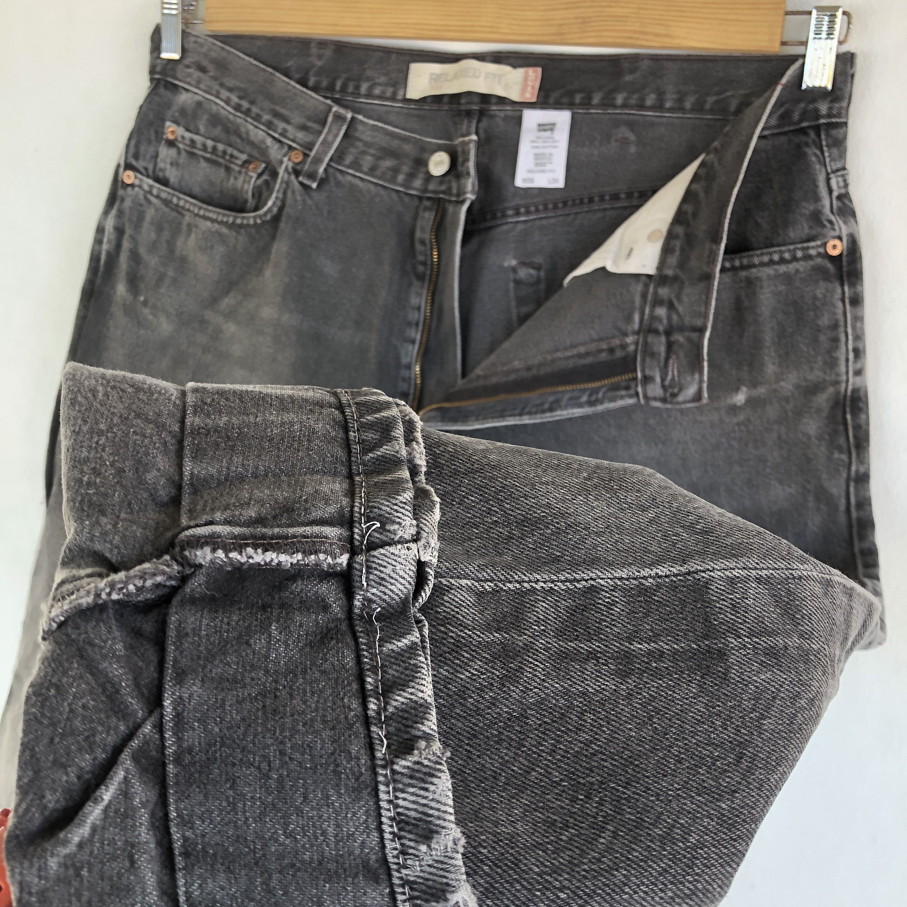 Levi's Vintage Levis 550 Jeans Faded Black Grunge Levi's Denim Size US 36 / EU 52 - 9 Thumbnail