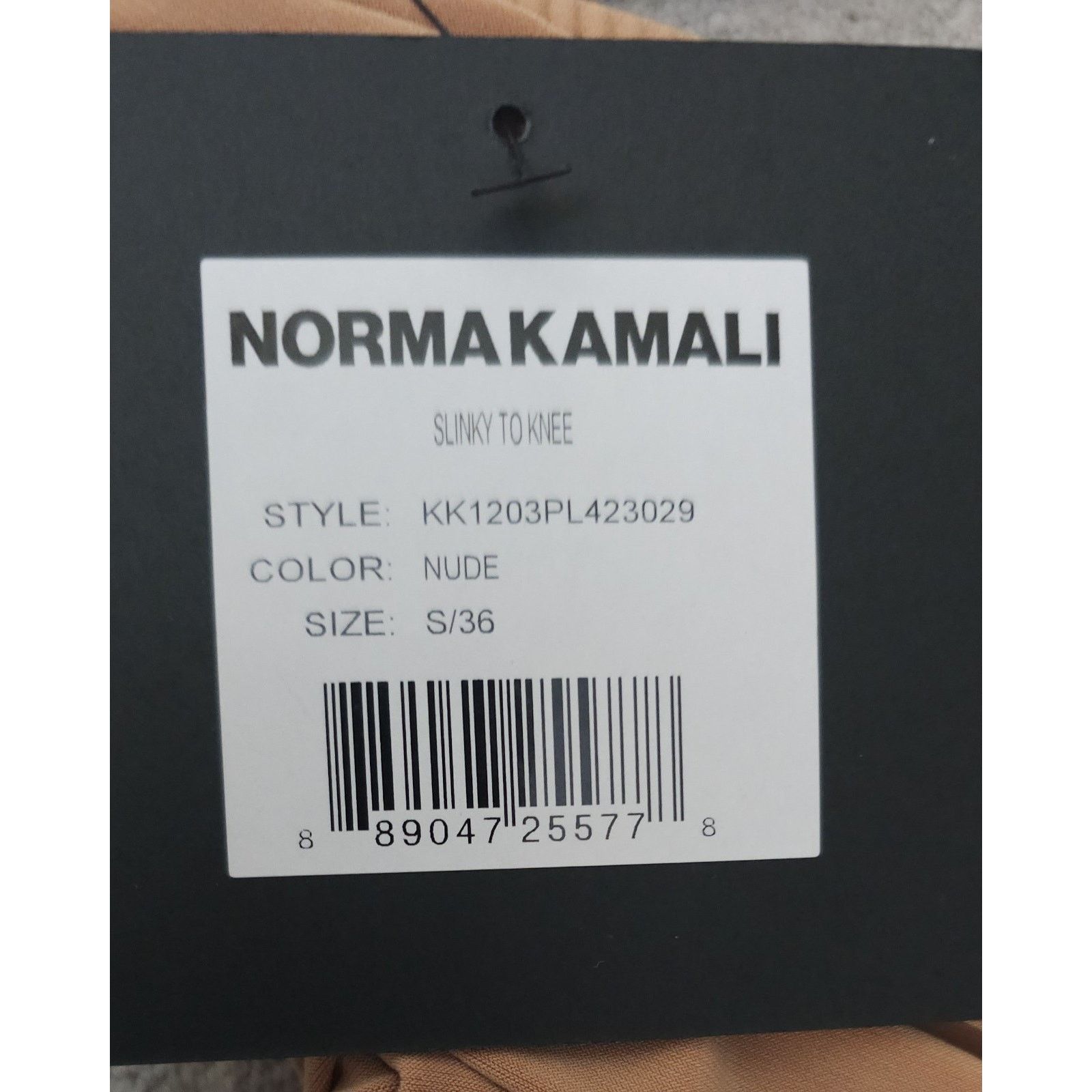 Norma Kamali NORMA KAMALI Mini Dress Slinky To Knee Stretch In Nude S Size S / US 4 / IT 40 - 10 Thumbnail