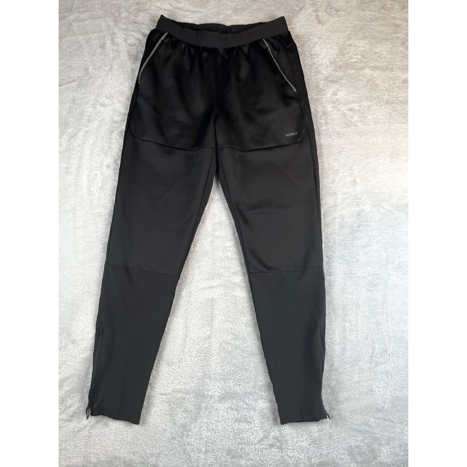 Vintage Flex Skora Qwick Dry Jogger Pants Mens 27x29 Black Zip Athletic Waist Ankle Jogger, Athletic Size US 27 - 2 Thumbnail
