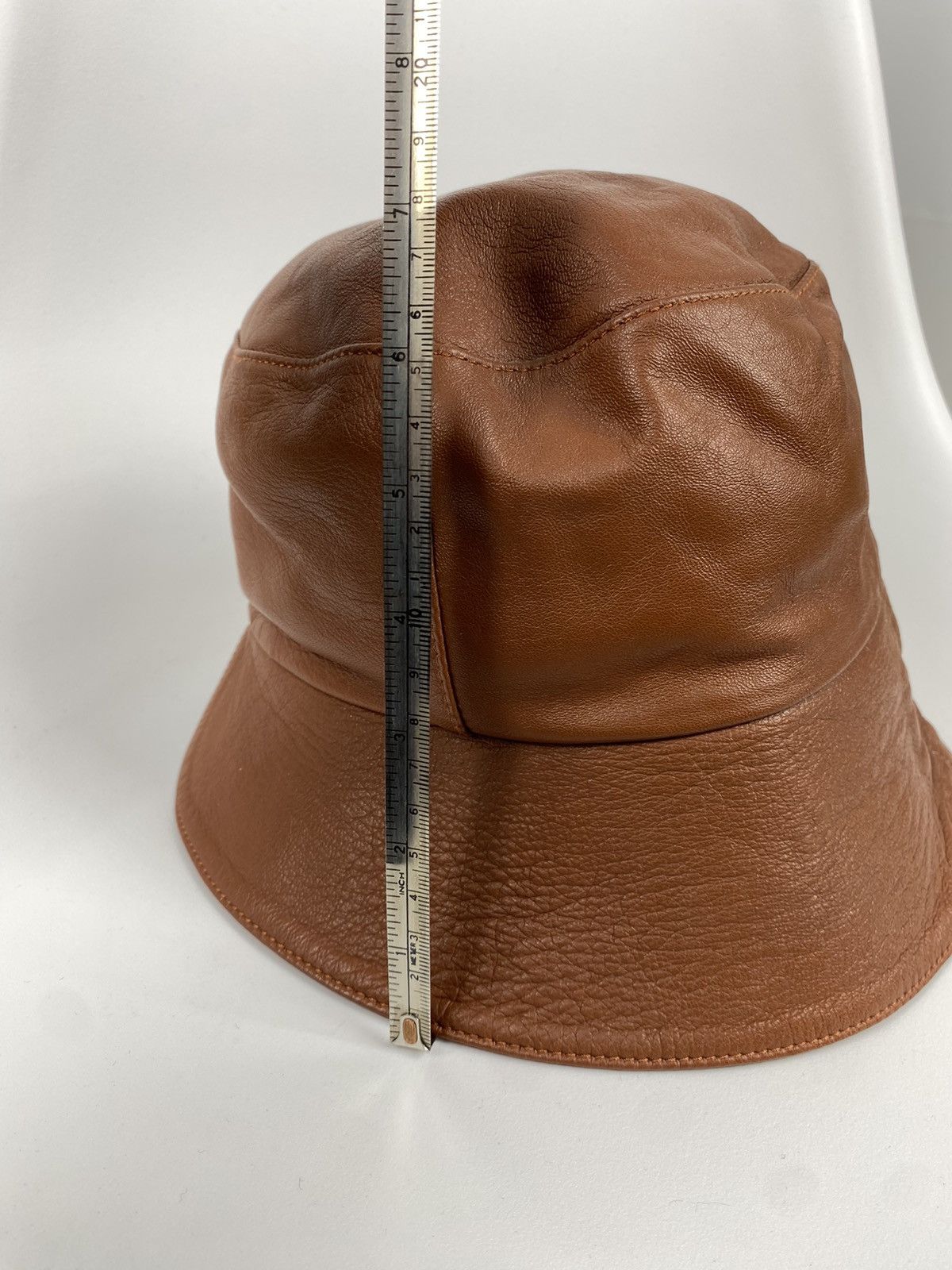 Designer × Leather Genuine Leather Bucket Hat One size Size ONE SIZE - 10 Thumbnail