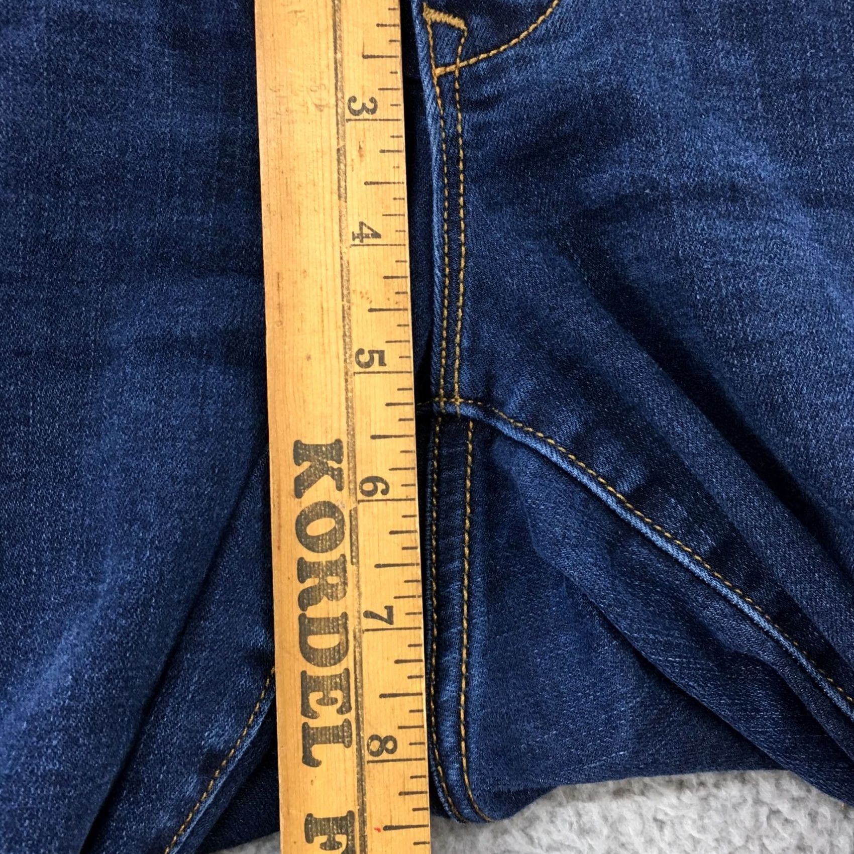 Old Navy Old Navy Jeans Womens 8 Maternity Denim Skinny Low Rise Dark Blue 5-Pocket Stretch Comfort Pull On Size 30" / US 8 / IT 44 - 7 Thumbnail