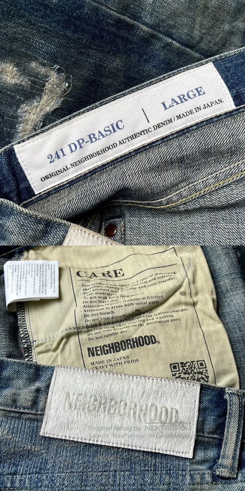 Neighborhood Neighborhood size L Splatter Mud Dye King Ripped Patched D Size US 27 - 8 Thumbnail