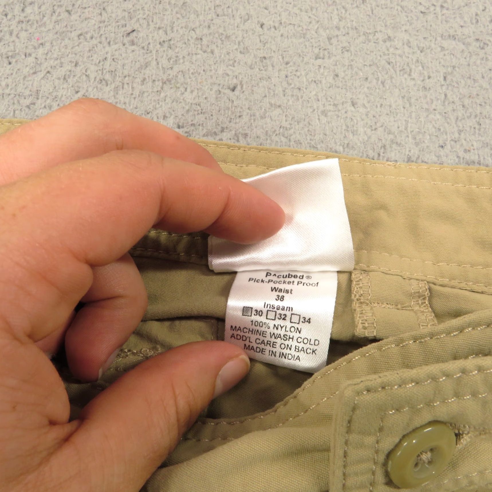 Vintage Clothing Arts Pants Men 38x30 Picket Pocket Proof P Cubed Adventure Travel Cargo Shirt? Size US 38 / EU 54 - 4 Thumbnail