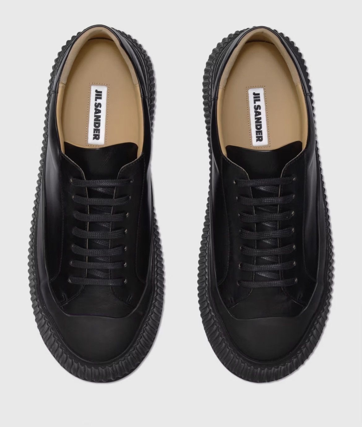 Jil Sander Men’s Jil Sander Padded Leather Low Top Sneaker Sz 42 Size US 9 / EU 42 - 4 Thumbnail