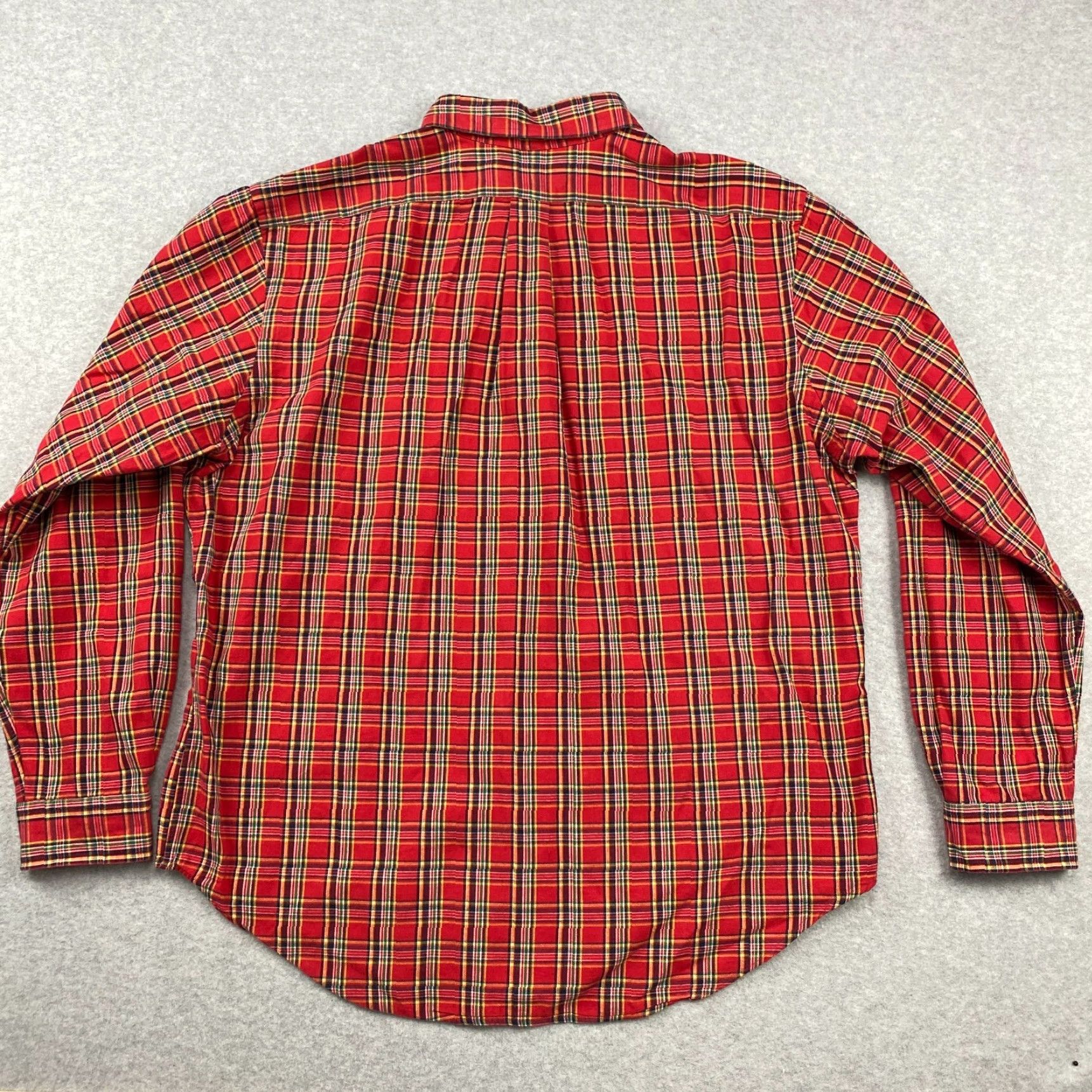 Ralph Lauren Ralph Lauren Button Down Flannel Shirt Mens XL Red Plaid Classic Fit Heavyweight Size US XL / EU 56 / 4 - 5 Thumbnail