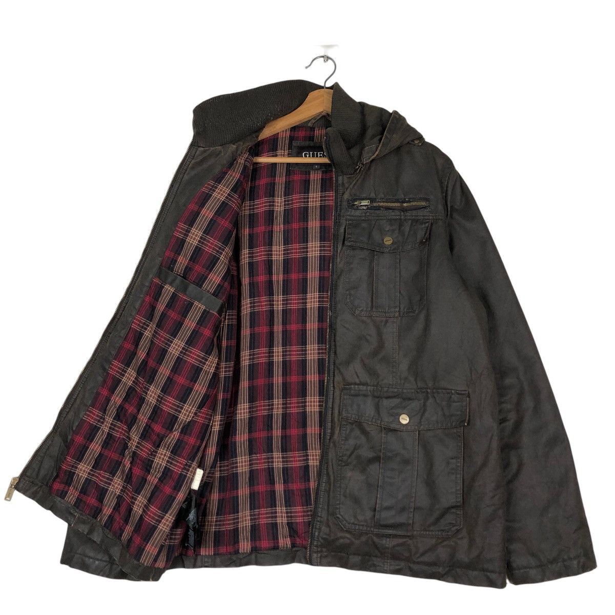 Japanese Brand 🔥Vintage Chore Jacket Guess Blanket Lining Tartan Design Size US L / EU 52-54 / 3 - 12 Thumbnail