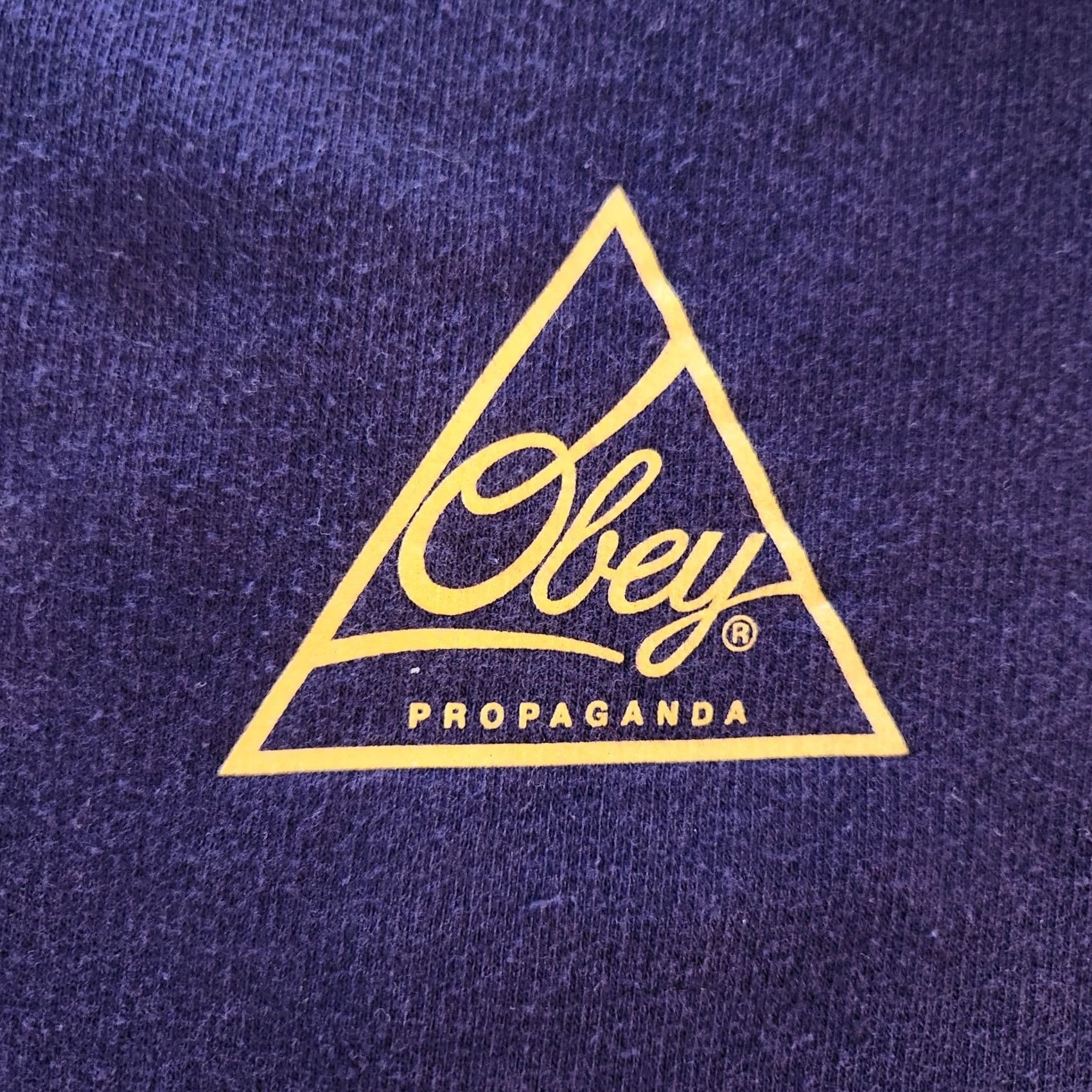 Obey VINTAGE Obey Propaganda Sweatshirt Navy Blue Double Sided Crewneck Skater M Men Size US M / EU 48-50 / 2 - 6 Thumbnail