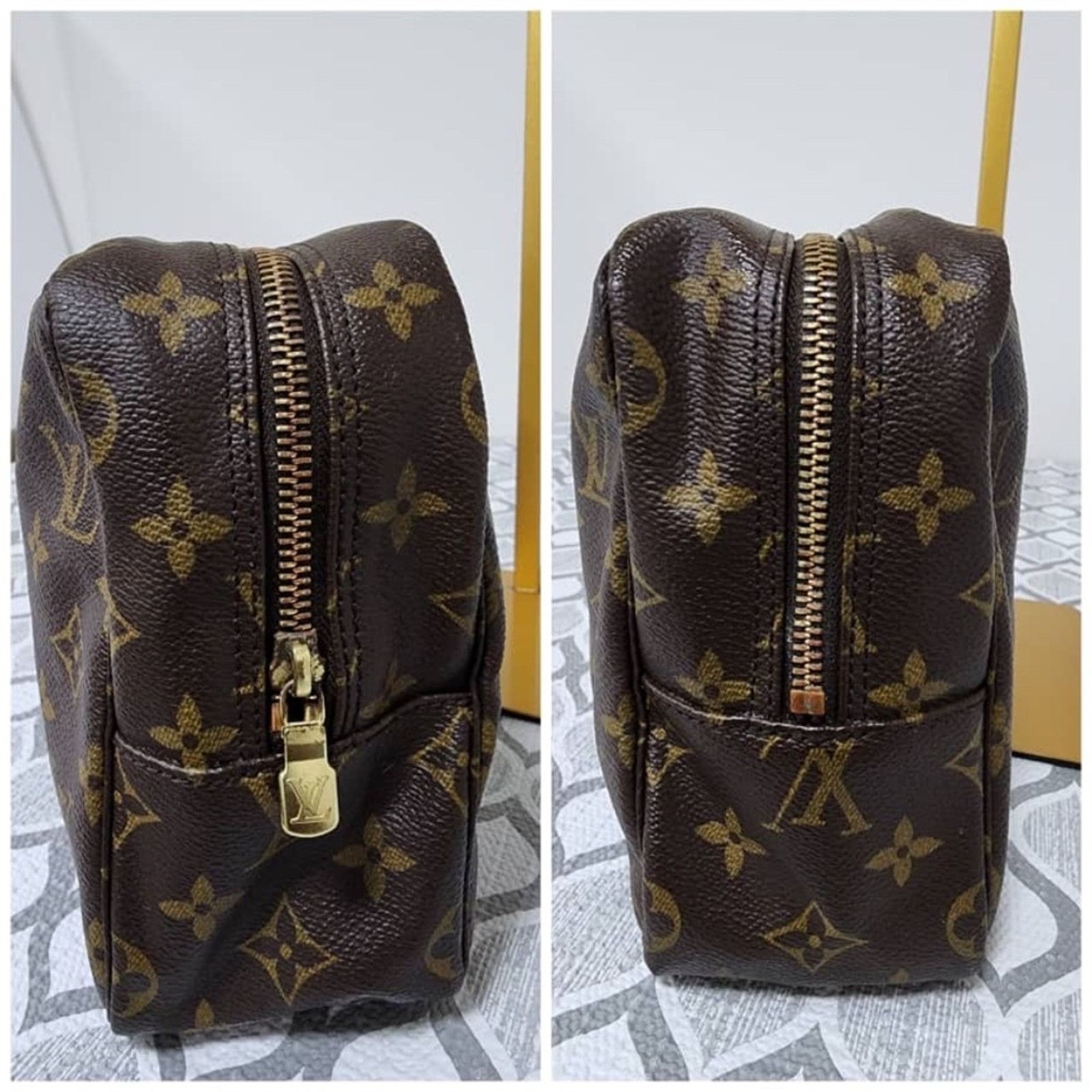 Louis Vuitton LOUIS VUITTON Monogram Canvas Trousse Toilette 28 Clutch Brw Size ONE SIZE - 7 Thumbnail