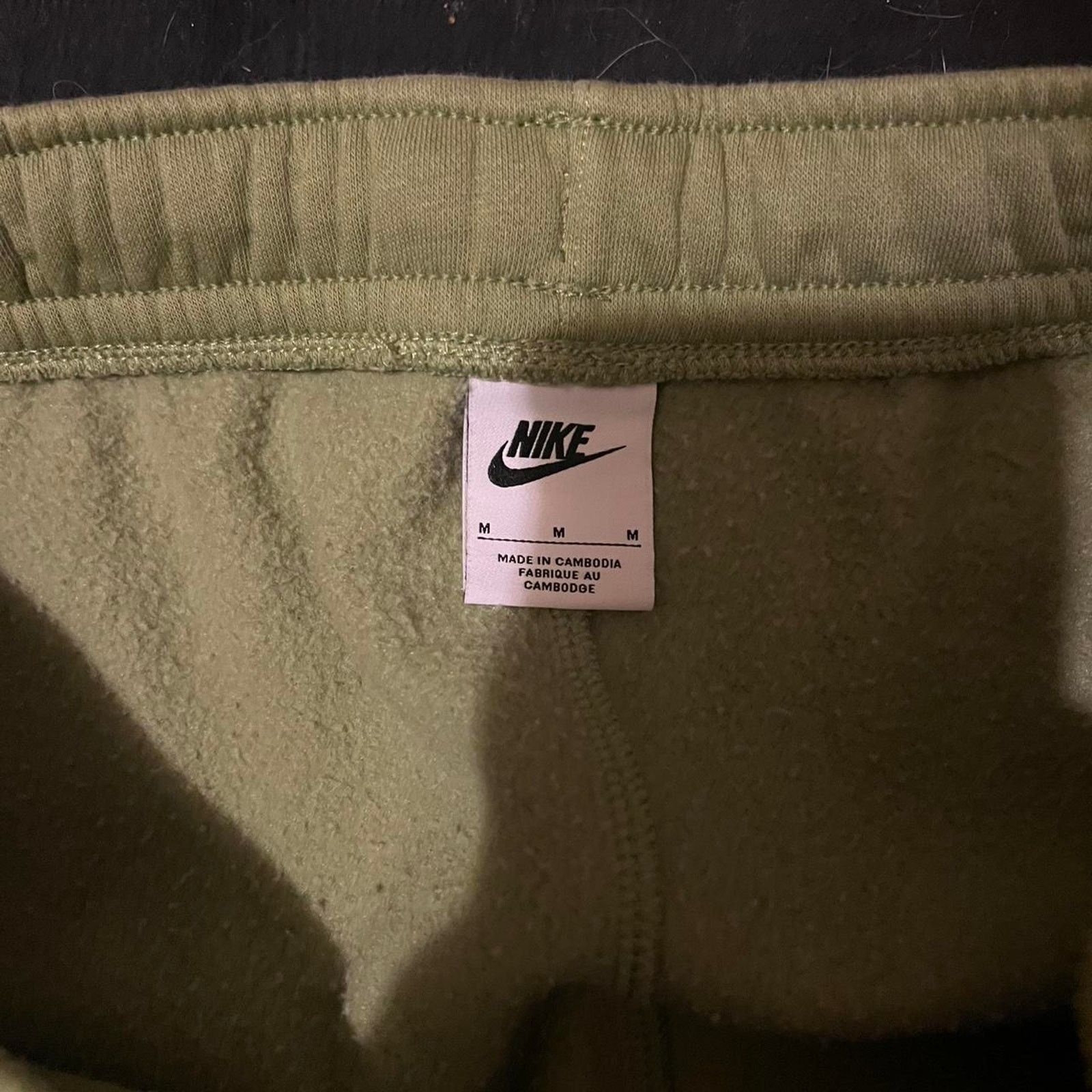 Nike × Vintage Nike green sweatpants medium small swoosh baggy straight y2k Size US 32 / EU 48 - 3 Thumbnail
