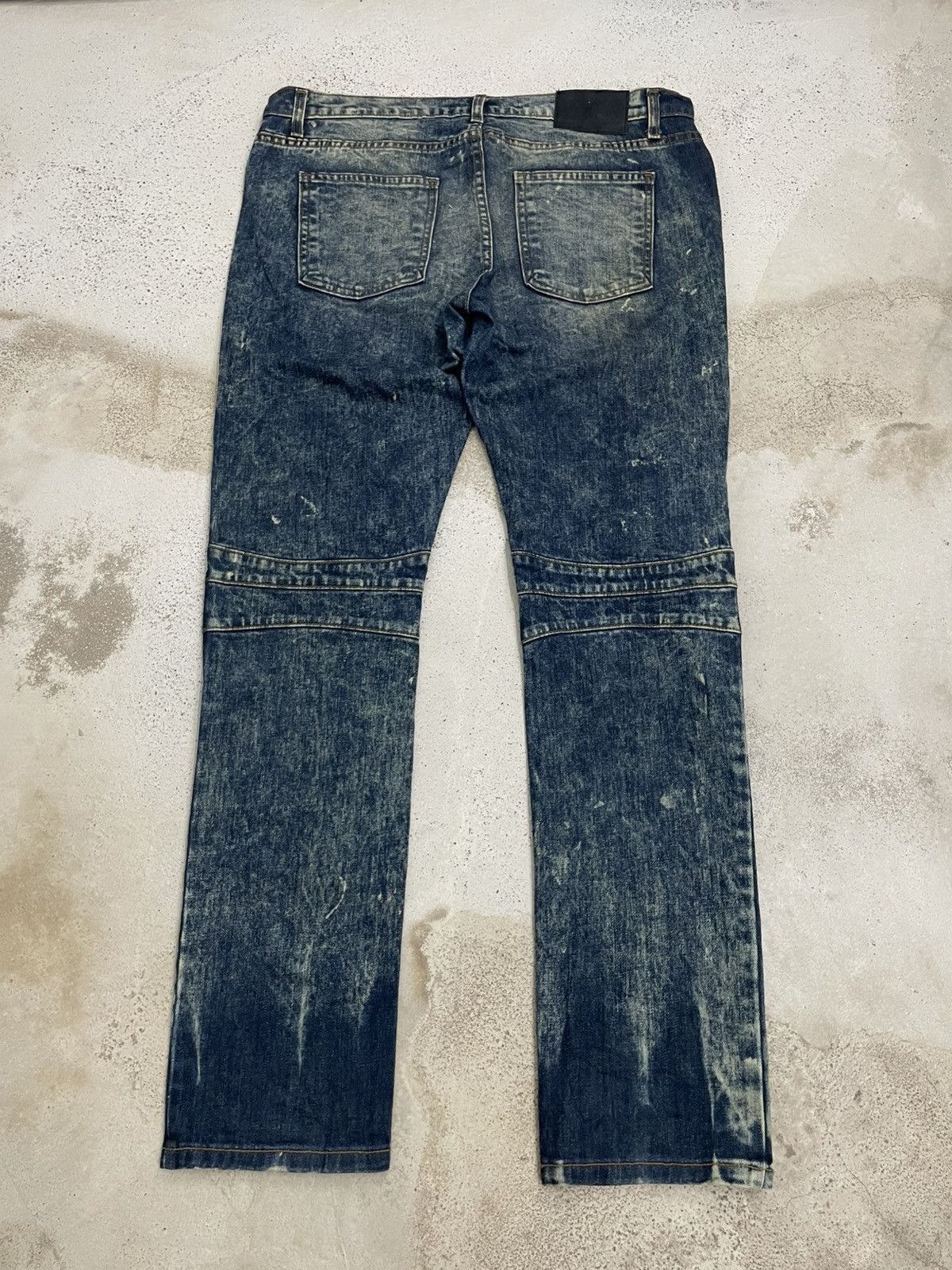 Other Rustic Dime Crazy Mudwash Distressed Biker Style Denim Pants Size US 34 / EU 50 - 2 Thumbnail