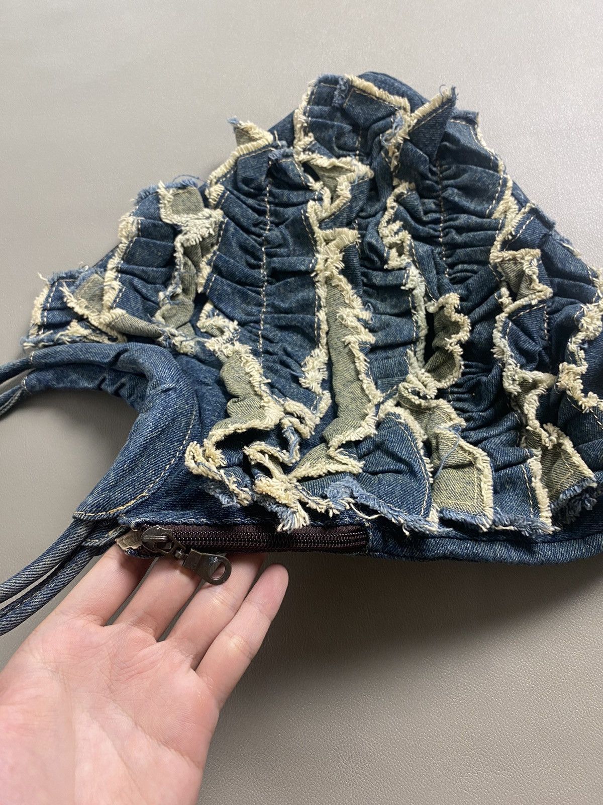 If Six Was Nine × Japanese Brand × Le Grande Bleu (L.G.B.) Hushush Distressed Patchwork Kapital Style Bags Size ONE SIZE - 2 Thumbnail