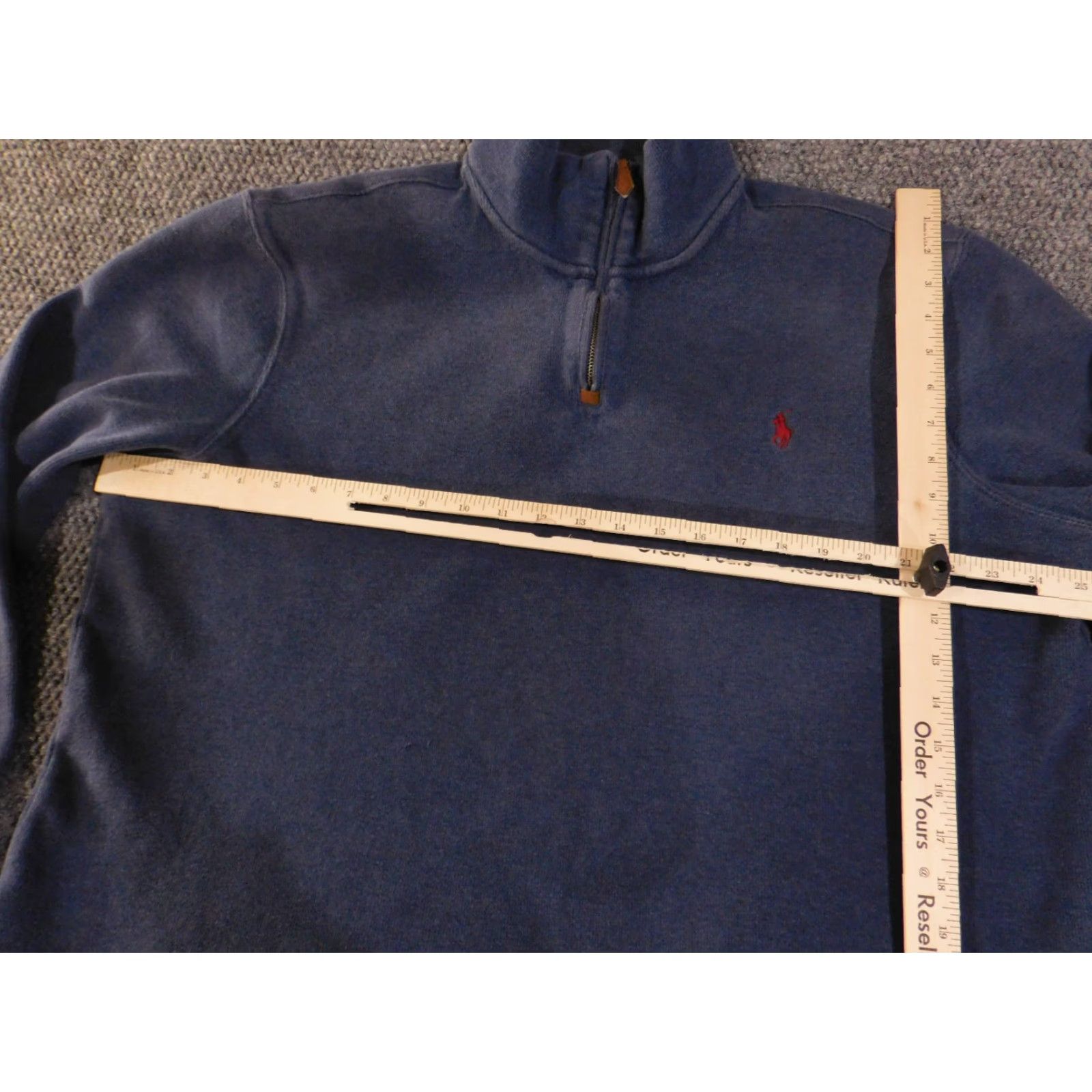Polo Ralph Lauren Polo Ralph Lauren Sweatshirt Mens XL blue quarter zip pullover casual Size US XL / EU 56 / 4 - 3 Thumbnail