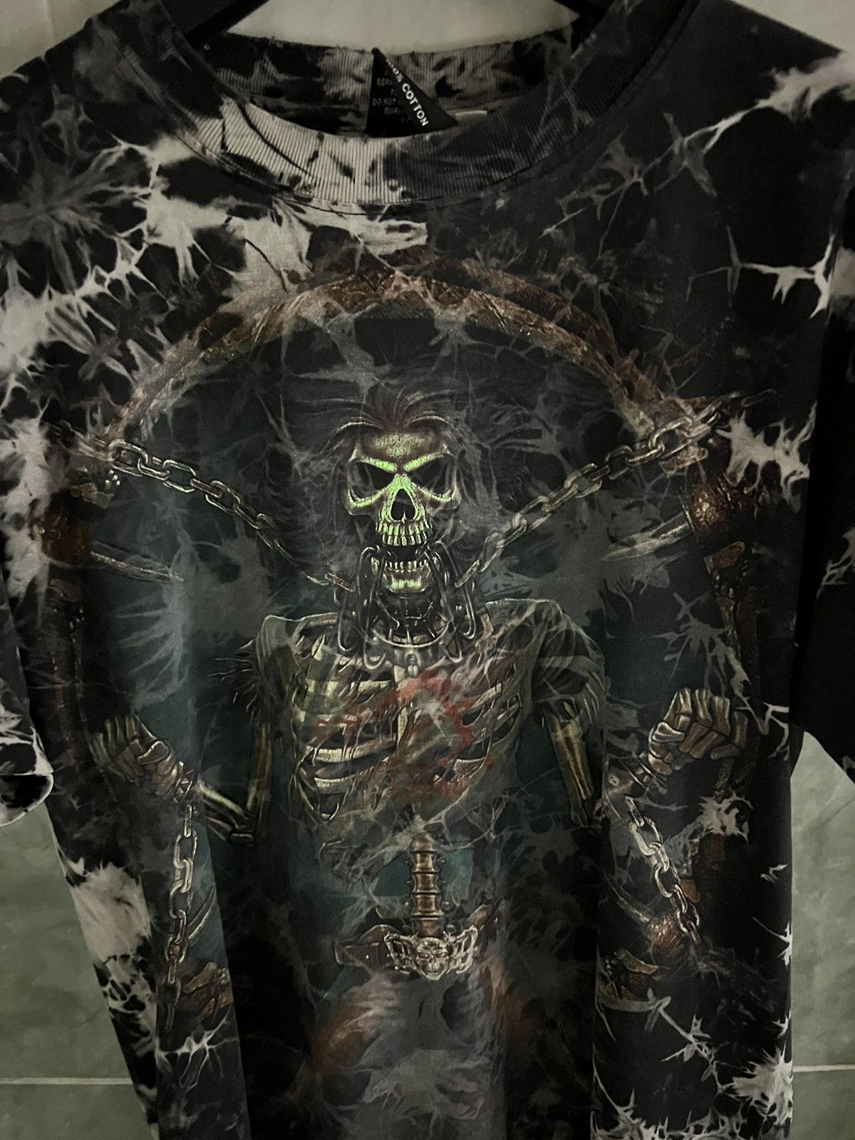 Other Wild Skulls T-shirt Overprint Y2K Skeleton Tee 00s neon logo Size US M / EU 48-50 / 2 - 17 Thumbnail