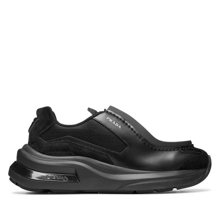 Prada o1mt1gz1024 Spaz Mesh Sneakers in Black Size US 10 / EU 43 - 1 Thumbnail