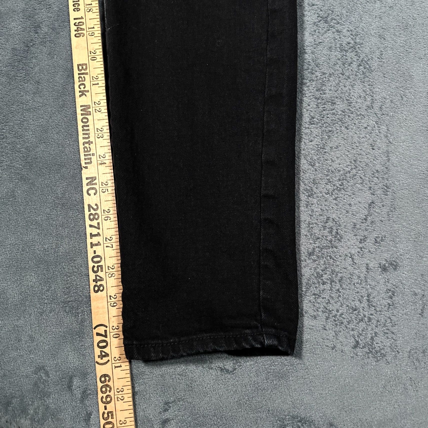 Abercrombie & Fitch Abercrombie & Fitch Jeans Mens 28x31 Black Slim Distressed 90s Style Size US 28 / EU 44 - 5 Thumbnail