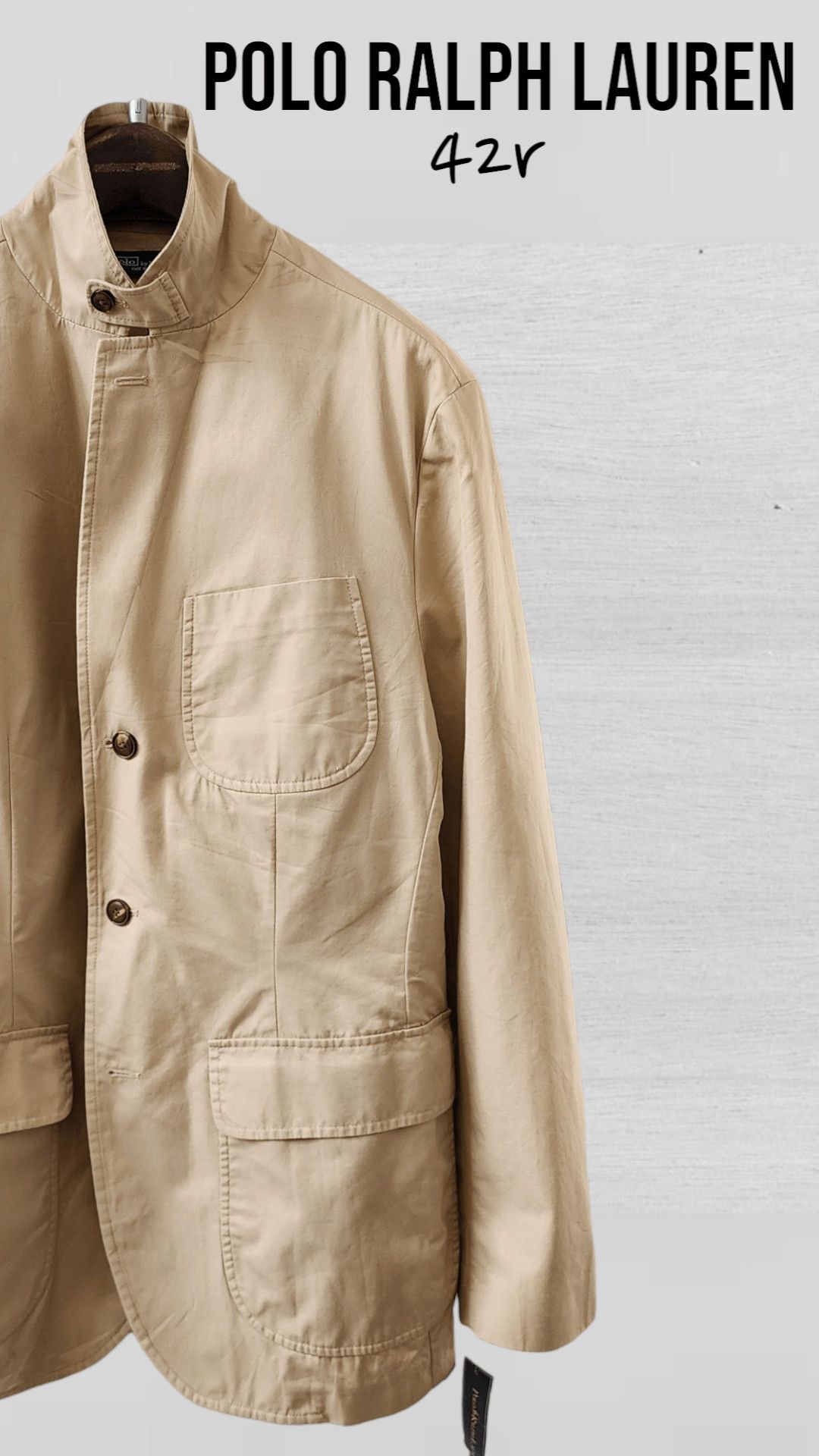 Polo Ralph Lauren ESSENTIAL BLAZER POLO RALPH LAUREN BEIGE 42R-FASHIONELLA Size 42R - 10 Thumbnail