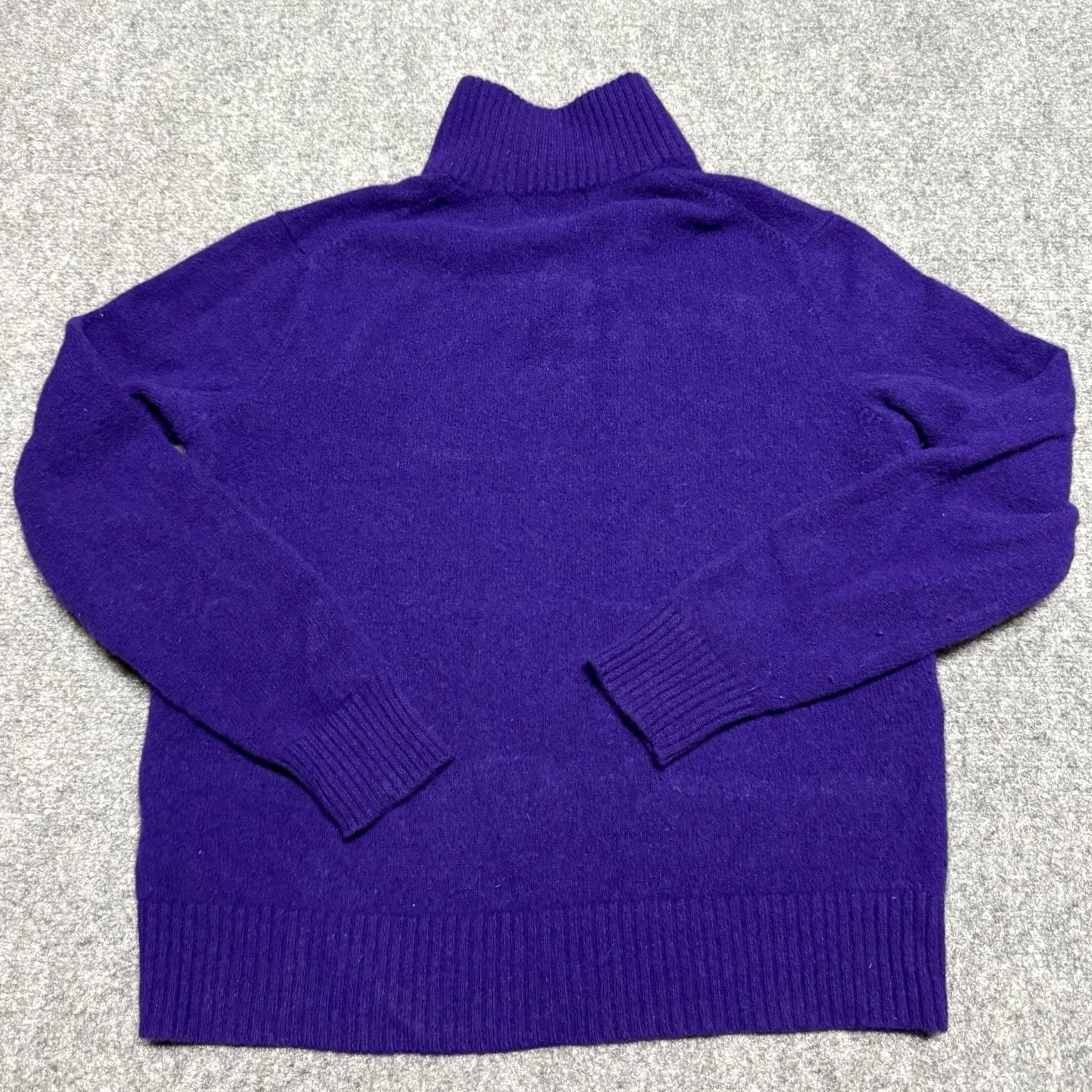Ralph Lauren VINTAGE Ralph Lauren Sweater Shirt Men M Purple Merino Wool Angora Shawl Collar Pullover 90s Classic Preppy Size US M / EU 48-50 / 2 - 5 Thumbnail