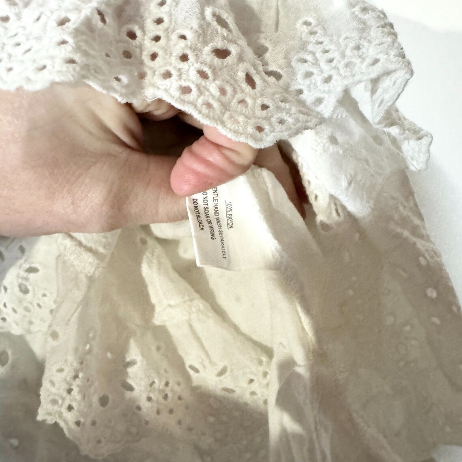 PRINCESS POLLY Princess Polly Dress Size 4 Ruffled Pleated Mini Flared Lace Size S / US 4 / IT 40 - 3 Thumbnail