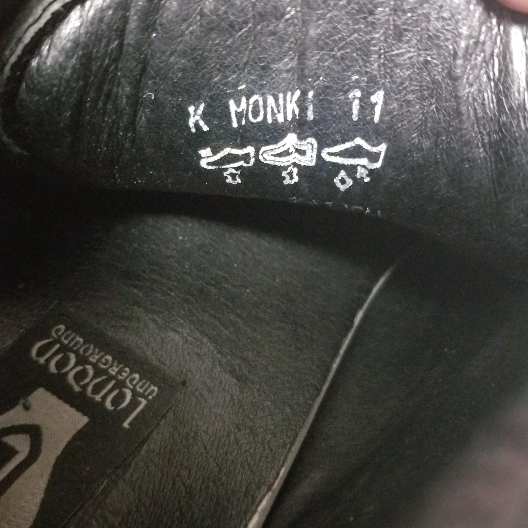 Vintage VINTAGE London Underground Boots Woman 11 Black K Monki Platform Goth 90s Mens Size US 11 / IT 41 - 7 Thumbnail