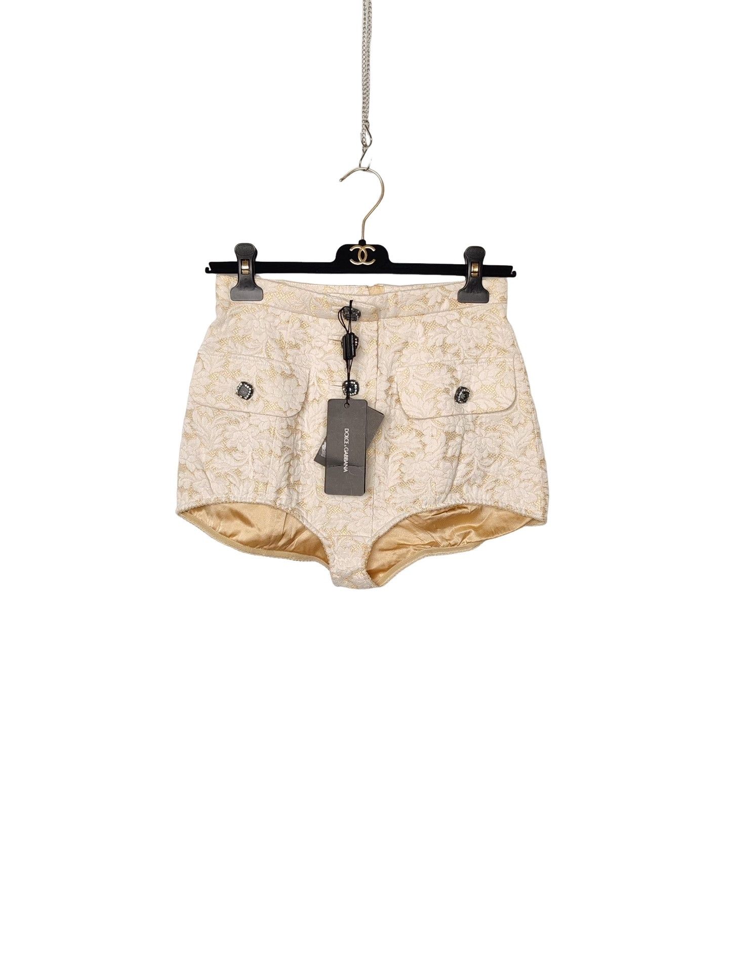 Dolce & Gabbana Dolce & Gabbana Floral Jacquard Shorts Size 38 Size 26" / US 2 / IT 38 - 1 Thumbnail