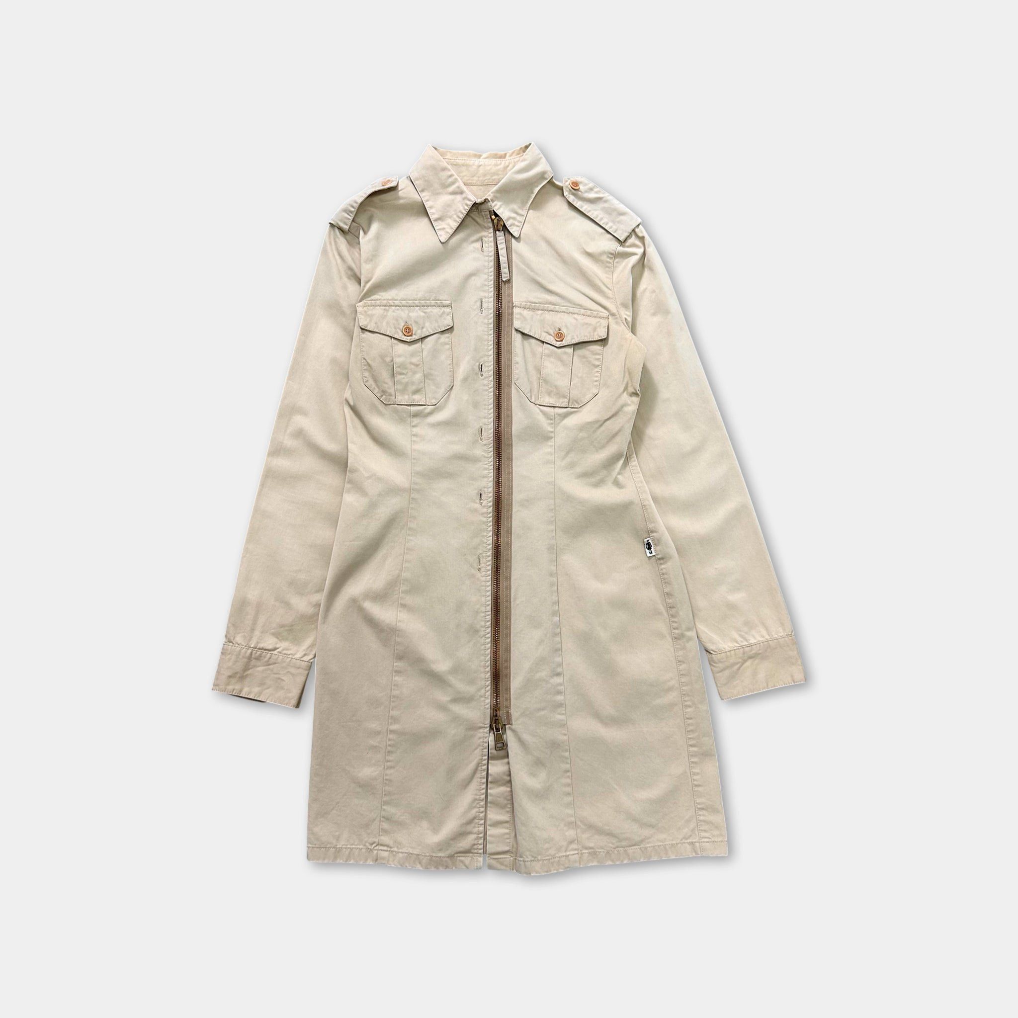 Jean Paul Gaultier Jean Paul Gaultier Long Cargo Beige Shirt Size S / US 4 / IT 40 - 1 Thumbnail
