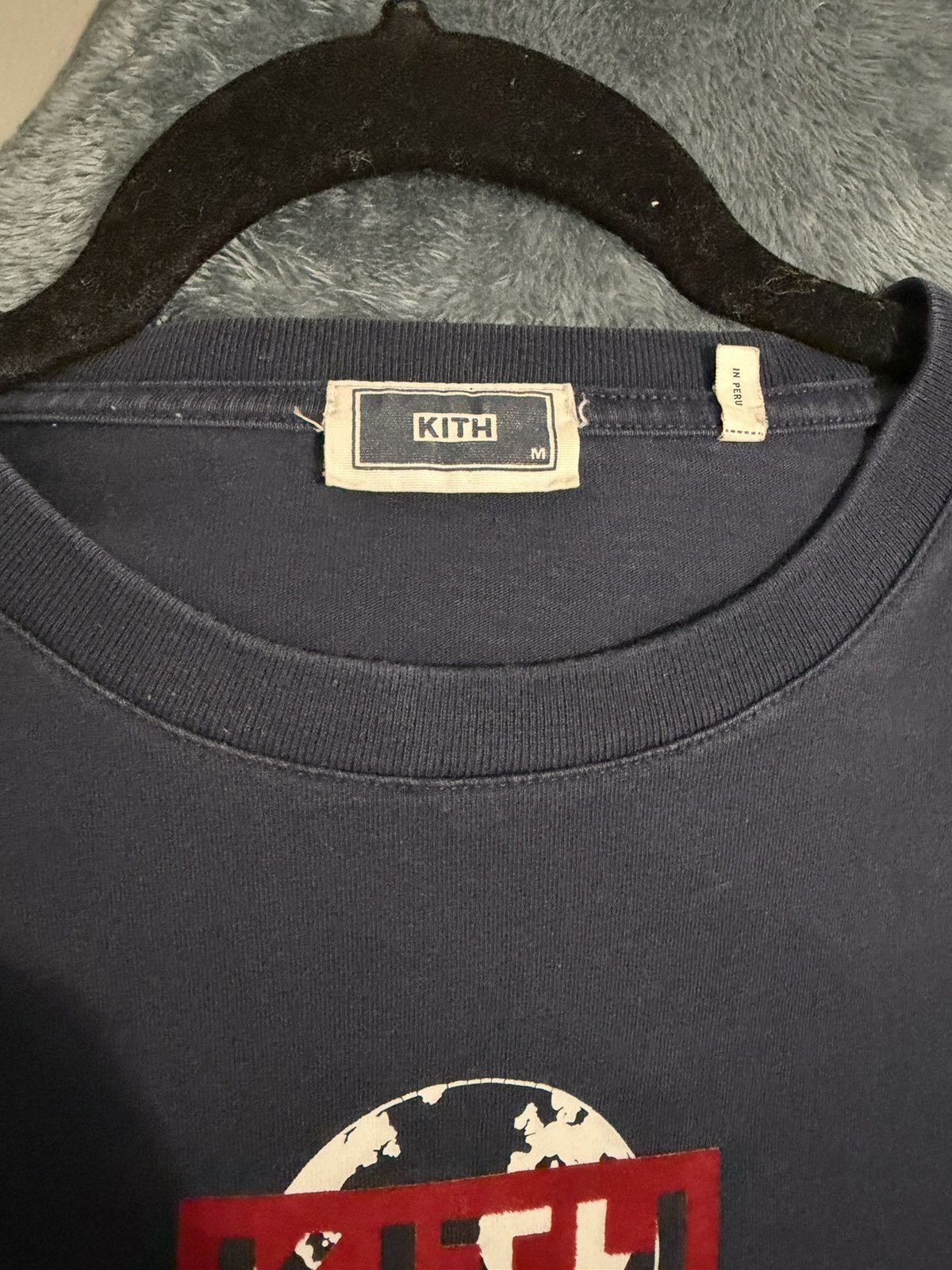 Kith Kith One World L/S Tee - Navy - Size Medium Size US M / EU 48-50 / 2 - 4 Thumbnail
