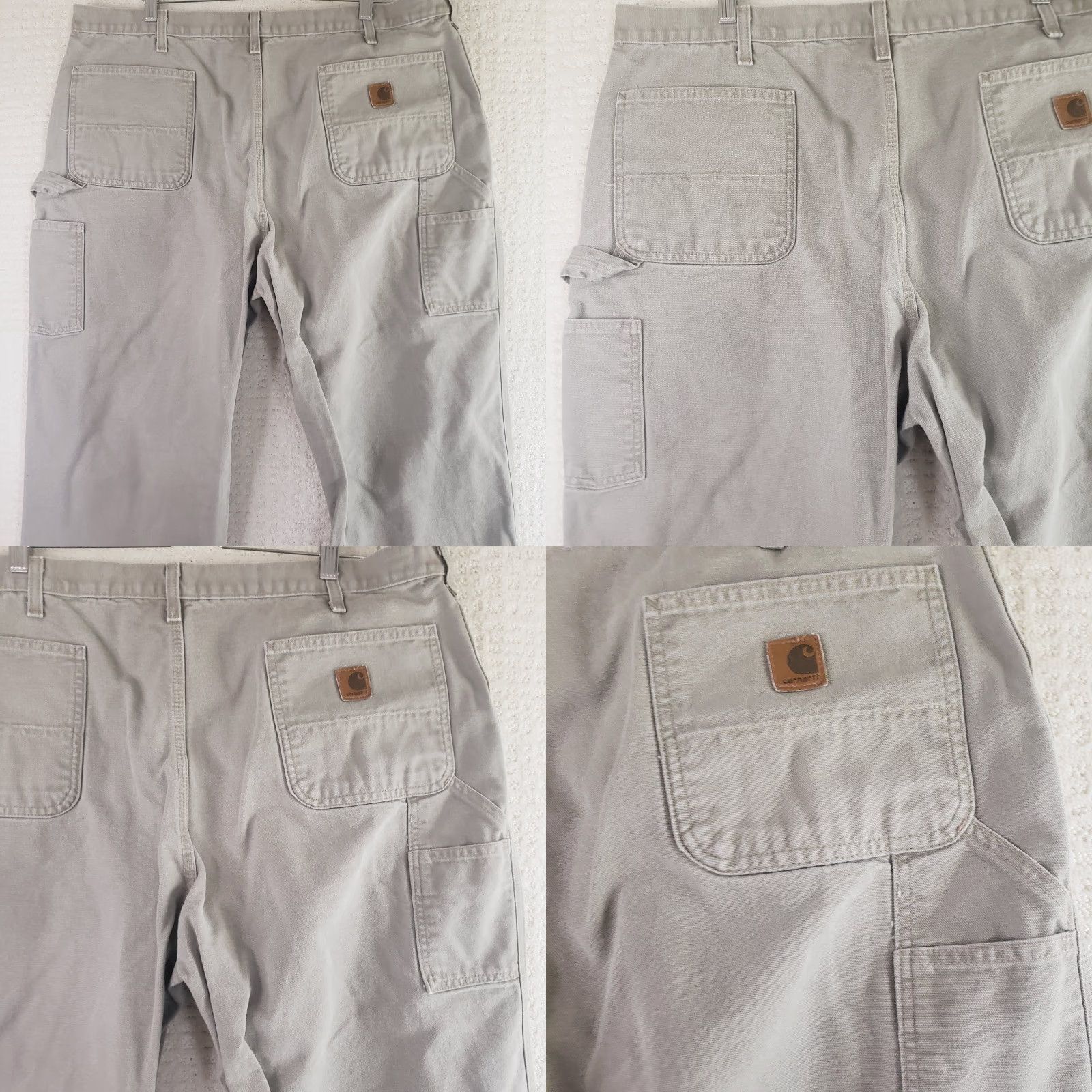 Carhartt VINTAGE? No — Carhartt B11 DES Work Pants Desert Khaki Dungaree Fit Carpenter Canvas 42x32.5 Size US 42 / EU 58 - 8 Thumbnail