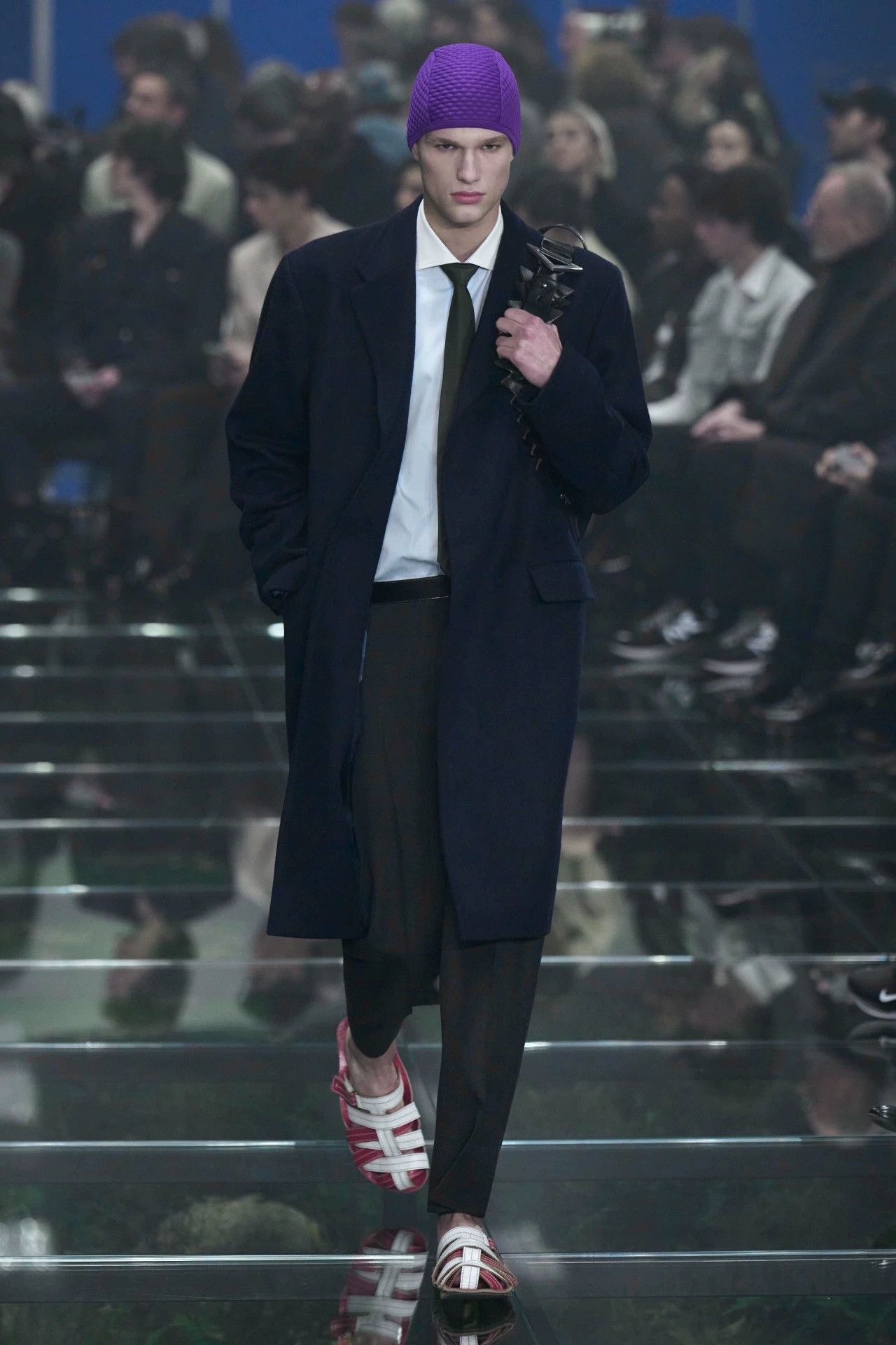 Prada Prada Men's Navy Wool Chester Coat - Size 44 Size US S / EU 44-46 / 1 - 2 Thumbnail