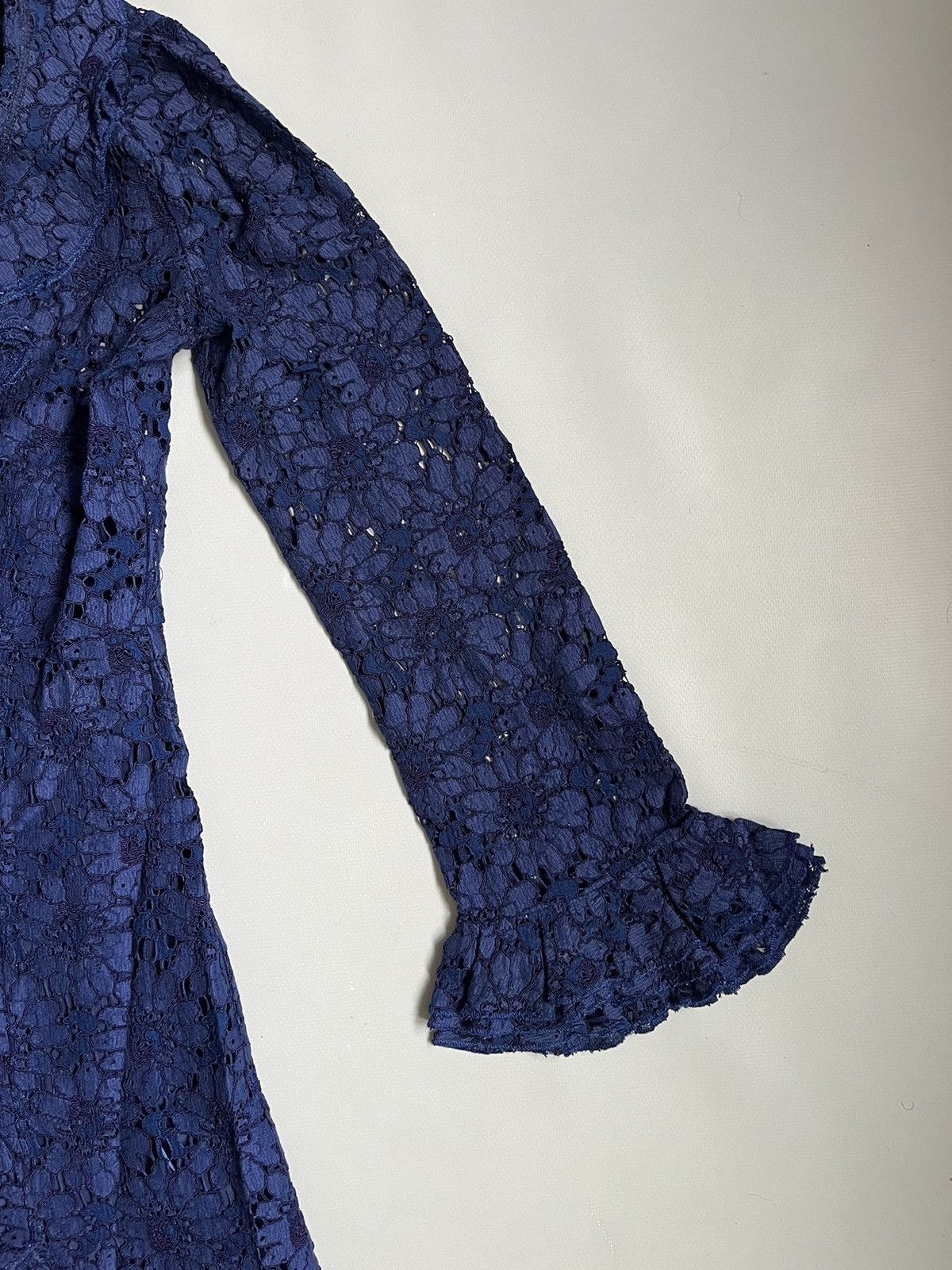 Gucci Gucci Blue Floral Lace Polyamide Dress Size M / US 6-8 / IT 42-44 - 5 Thumbnail