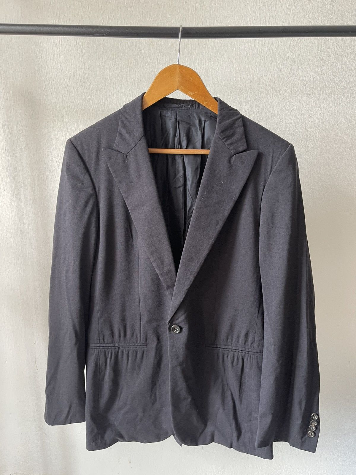Jil Sander Jil Sander Raf Simons Era One Button Blazer 96 Size US M / EU 48-50 / 2 - 2 Thumbnail