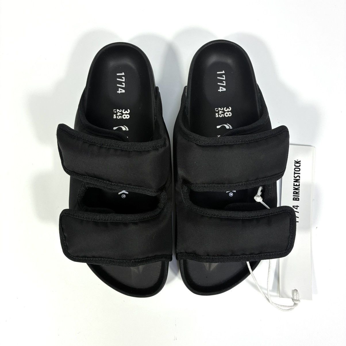 Birkenstock Birkenstock 1774 Arizona Cosny Nylon Sandals Black 38 7 NEW Size US 7 / IT 37 - 16 Thumbnail