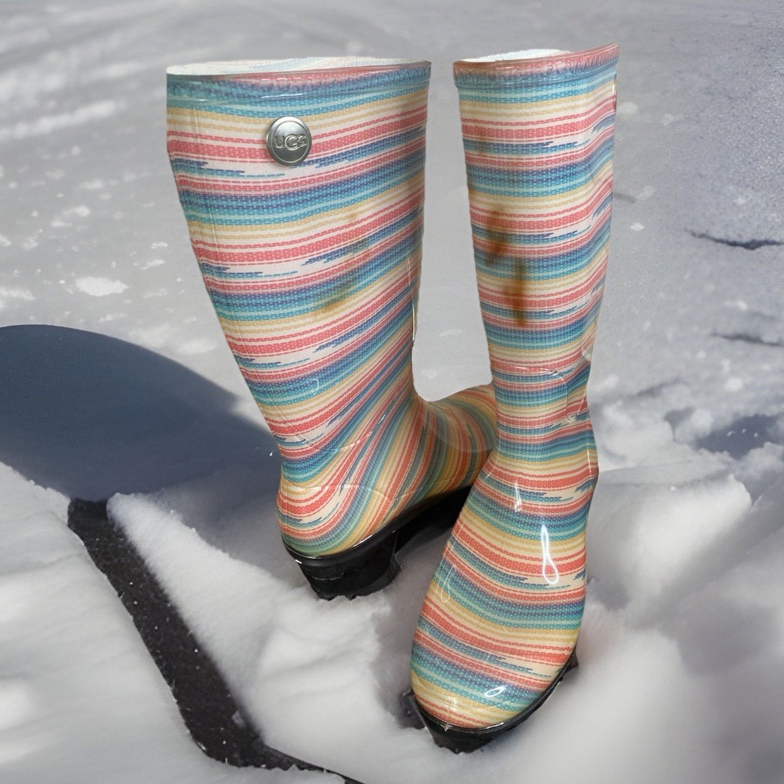 Ugg UGG Australia Women's Shaye Rain Boots 8 Multicolor Flawed Size US 8 / IT 38 - 11 Thumbnail