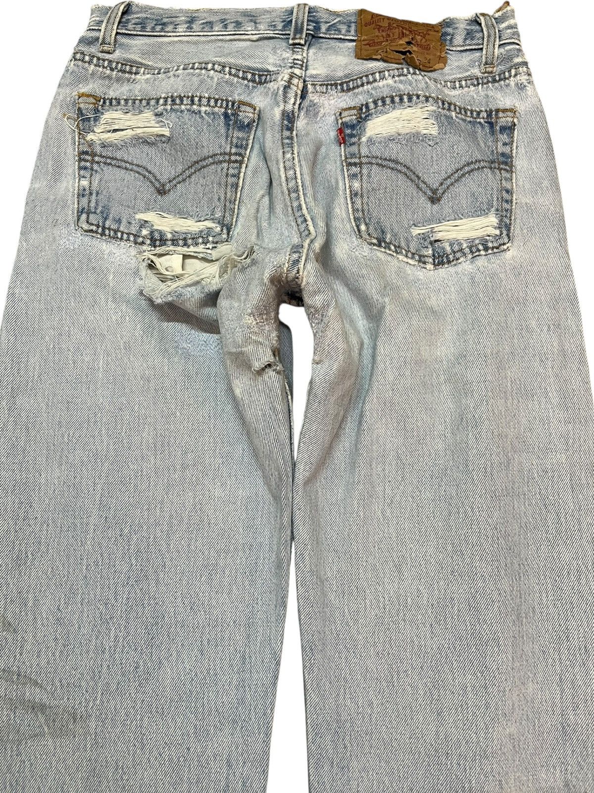 Levi's Vintage Clothing Vintage Levi’s 501 Faded Distressed Denim Size US 28 / EU 44 - 6 Thumbnail