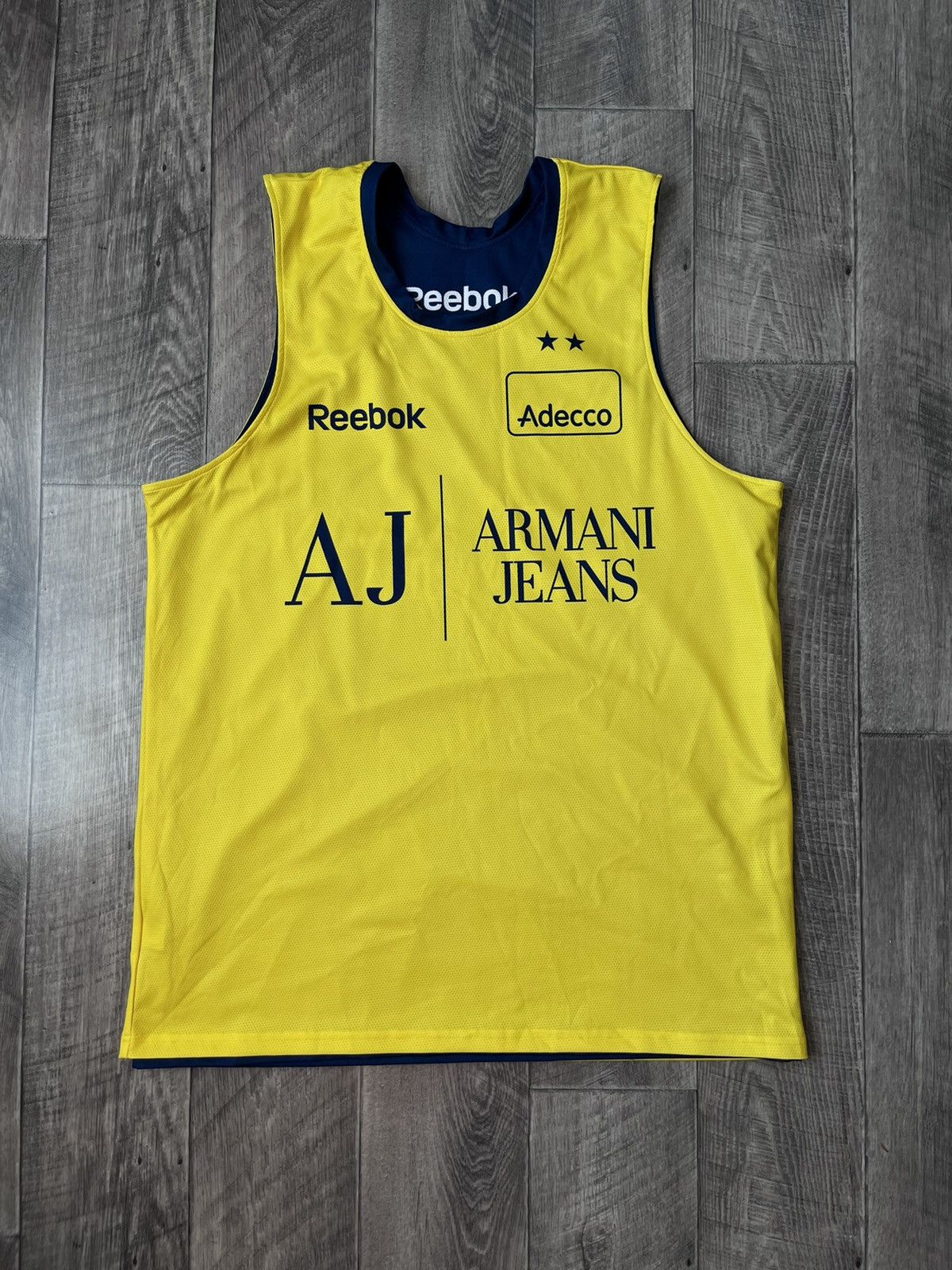 Reebok Vintage Reebok Olimpia Milano Armani Jeans Adecco Jersey 3XL Size US XXL / EU 58 / 5 - 3 Thumbnail