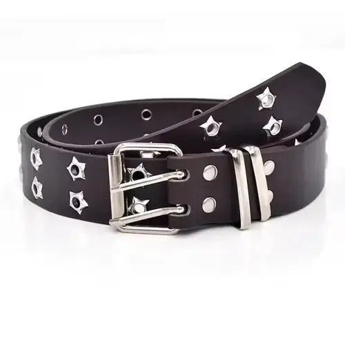 Other Dark Brown Star Eye Rivet Belt Size ONE SIZE - 3 Thumbnail